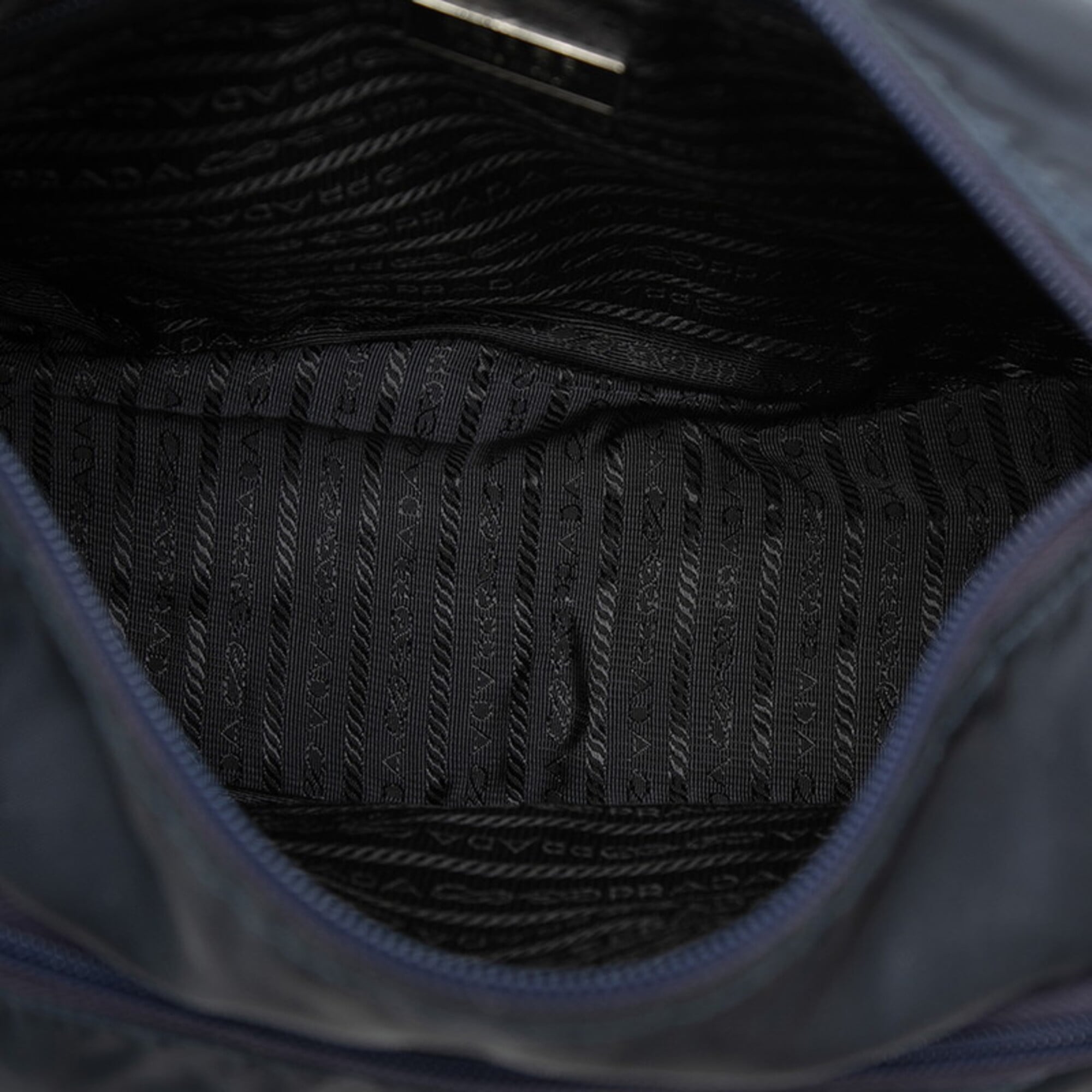 Prada Navy Nylon Shoulder Bag (Pre-Owned)