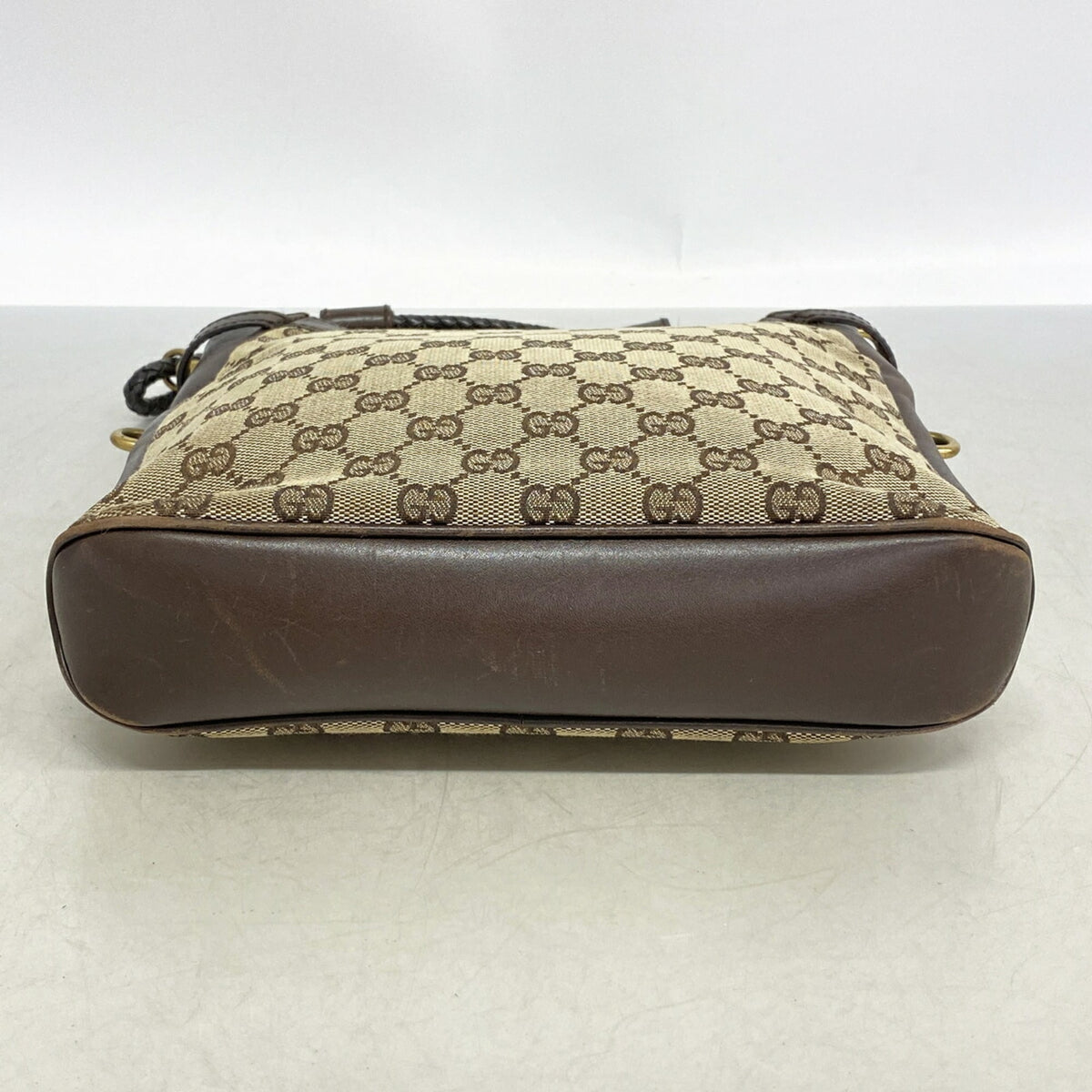 Gucci Brown Canvas Shoulder Bag (Pre-Owned)