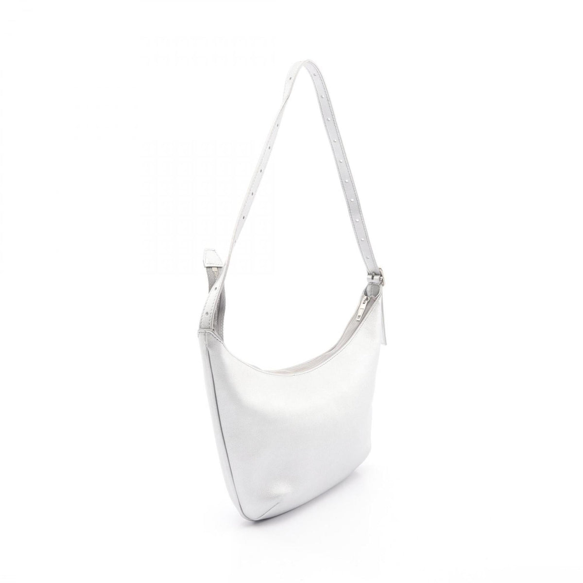 Balenciaga Silver Leather Handbag Shoulder Bag (Pre-Owned)