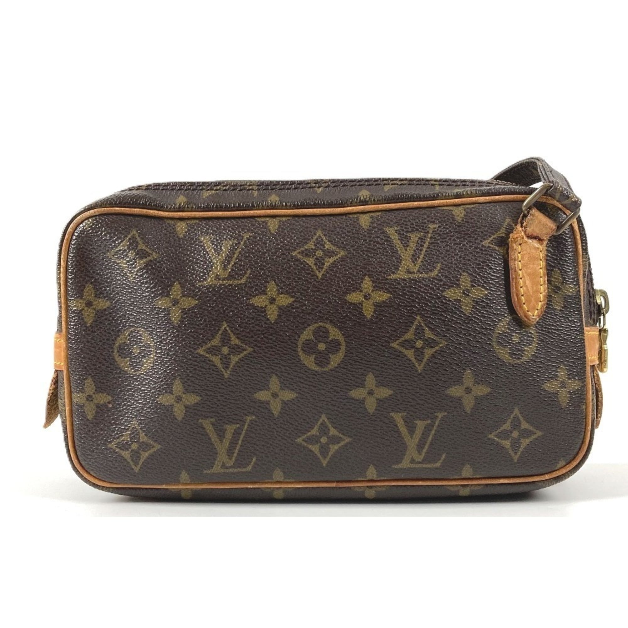 Louis Vuitton Brown Monogram Pochette Shoulder Bag (Pre-Owned)
