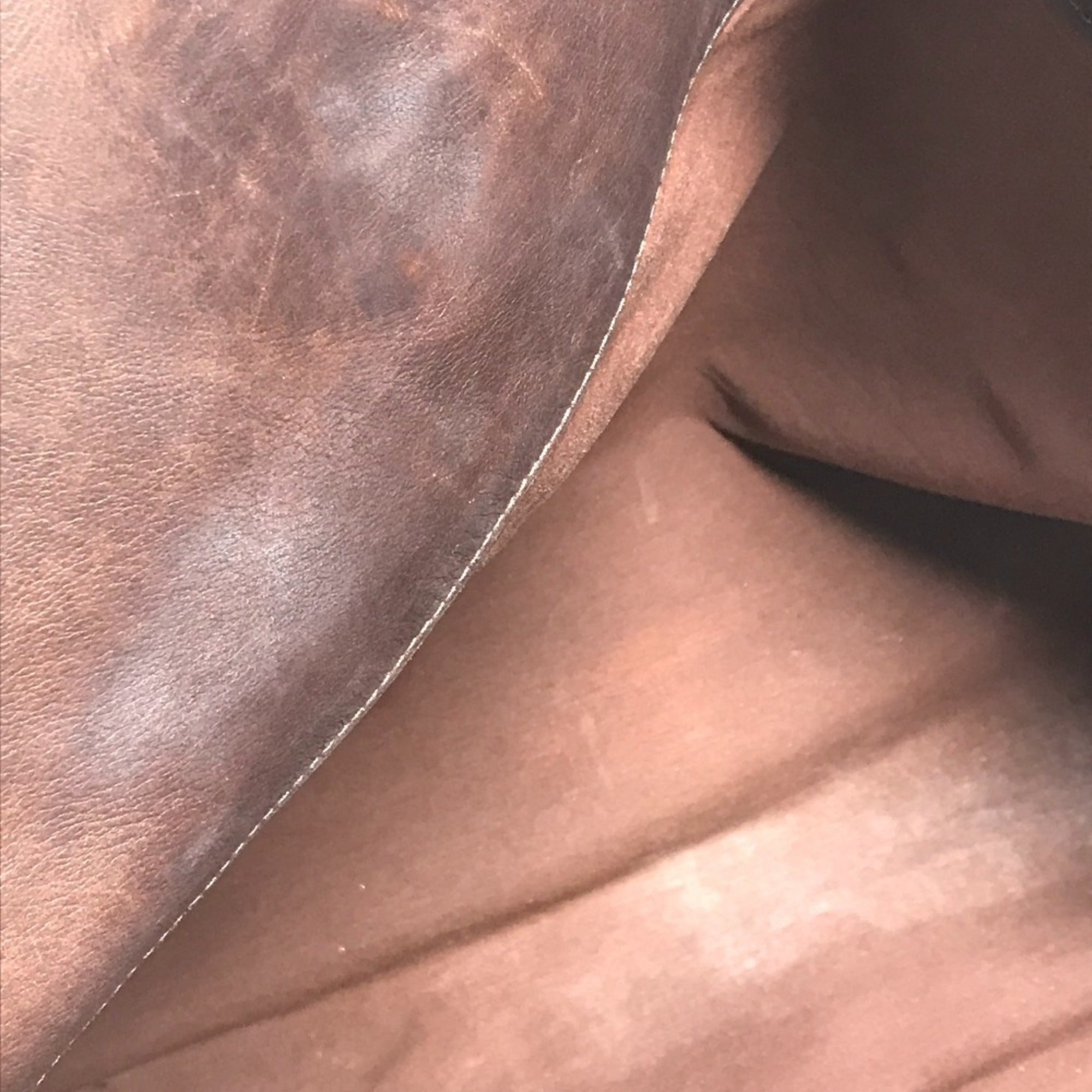 Hermes Beige Brown Leather Canvas Handbag Tote Bag (Pre-Owned)