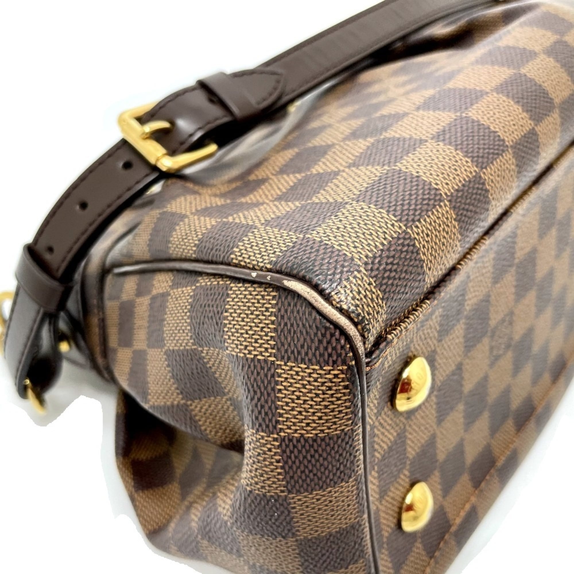 Louis Vuitton Brown Damier Canvas Ebene Damier Canvas Handbag Shoulder Bag (Pre-Owned)