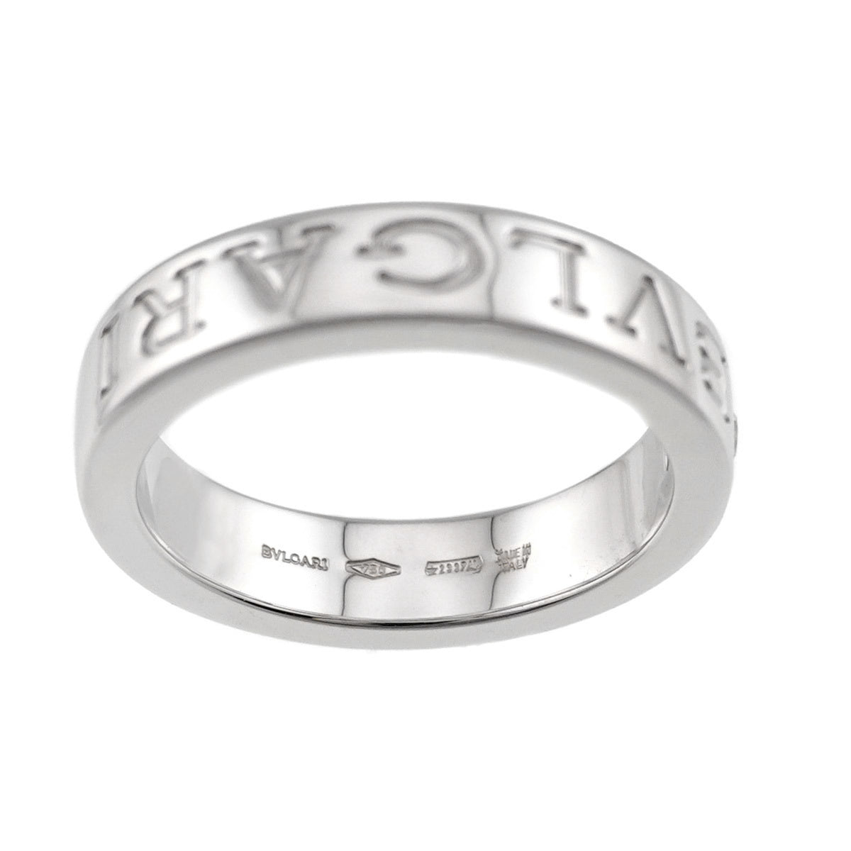 Bvlgari White Gold White Gold (18K) Band Ring (Pre-Owned)