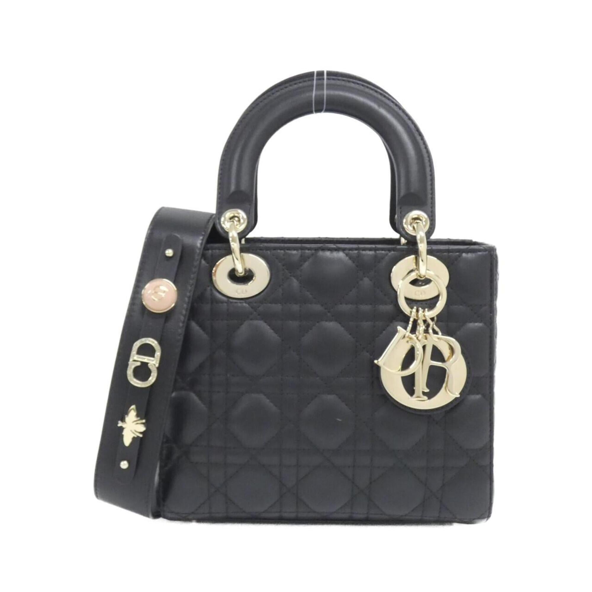 Christian Dior Black Leather Handbag (Pre-Owned)