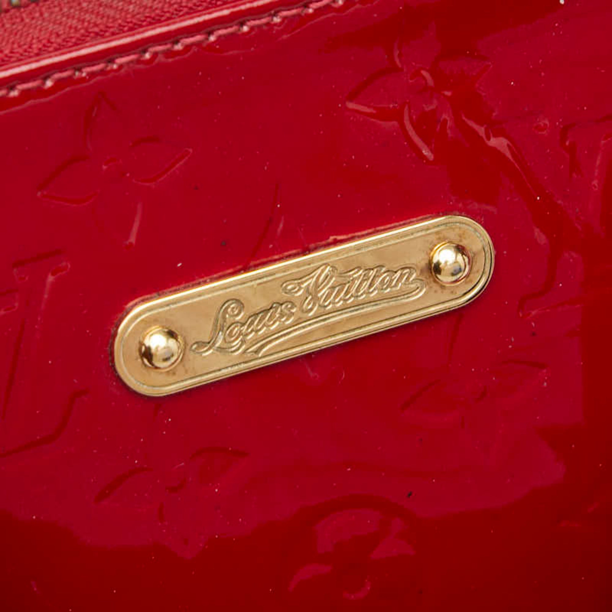 Louis Vuitton Pomme D'amour Red Color Patent Leather Handbag (Pre-Owned)