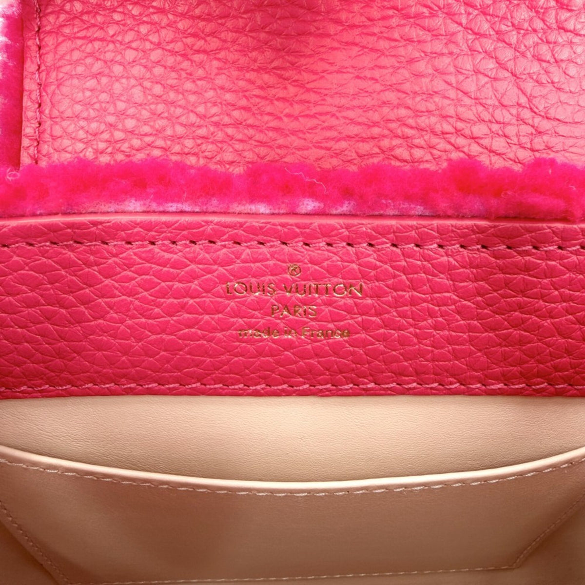Louis Vuitton Hot Pink Leather Handbag Shoulder Bag (Pre-Owned)