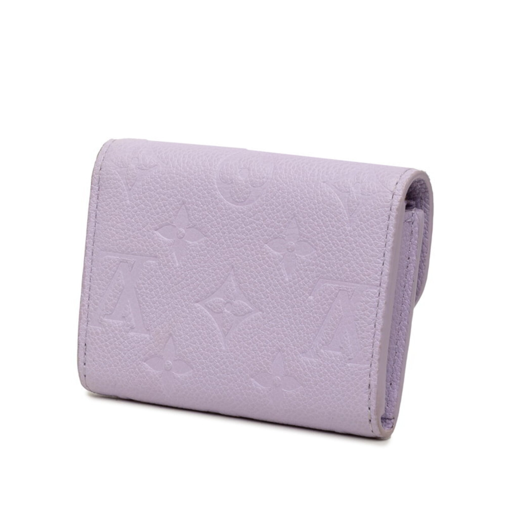 Louis Vuitton Purple Leather Wallet (Bi-Fold) (Pre-Owned)