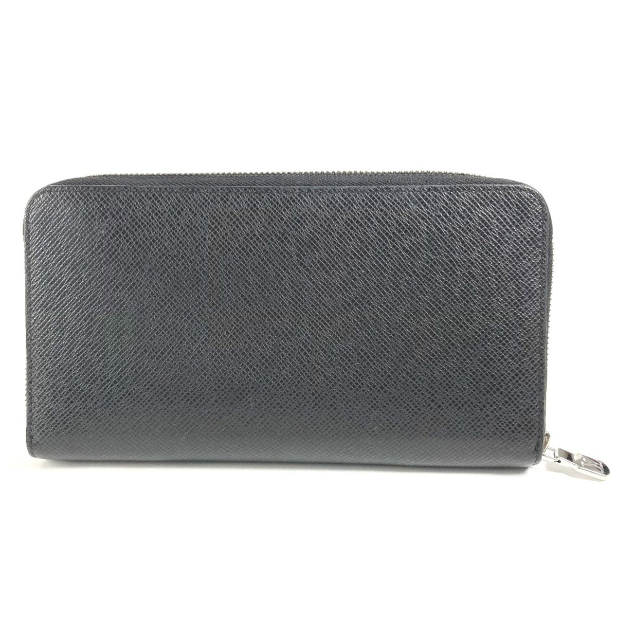 Louis Vuitton Black Taiga Leather Long Wallet (Bi-Fold) (Pre-Owned)