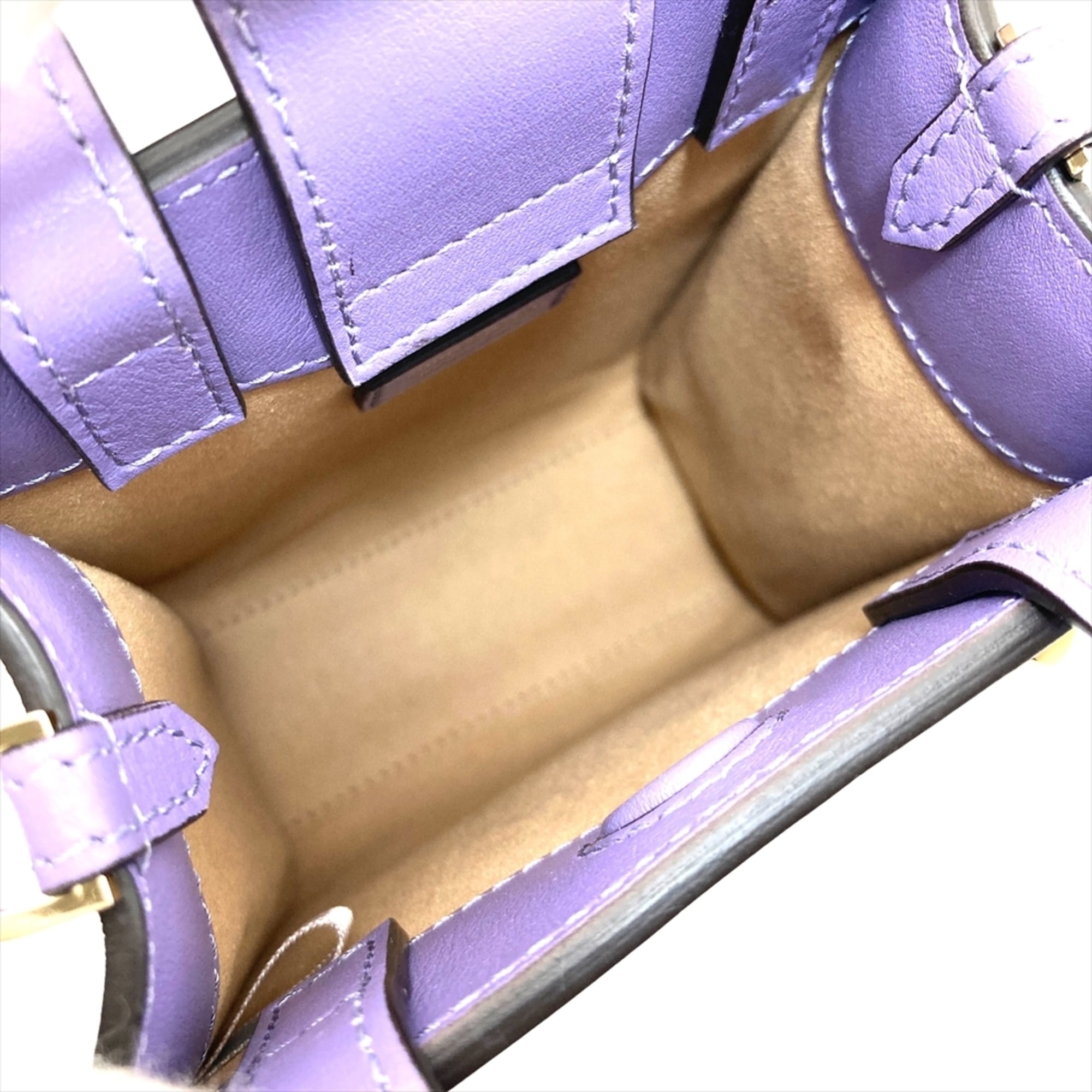 Jimmy Choo Purple Leather Shoulder Bag Tote Bag (Pre-Owned)
