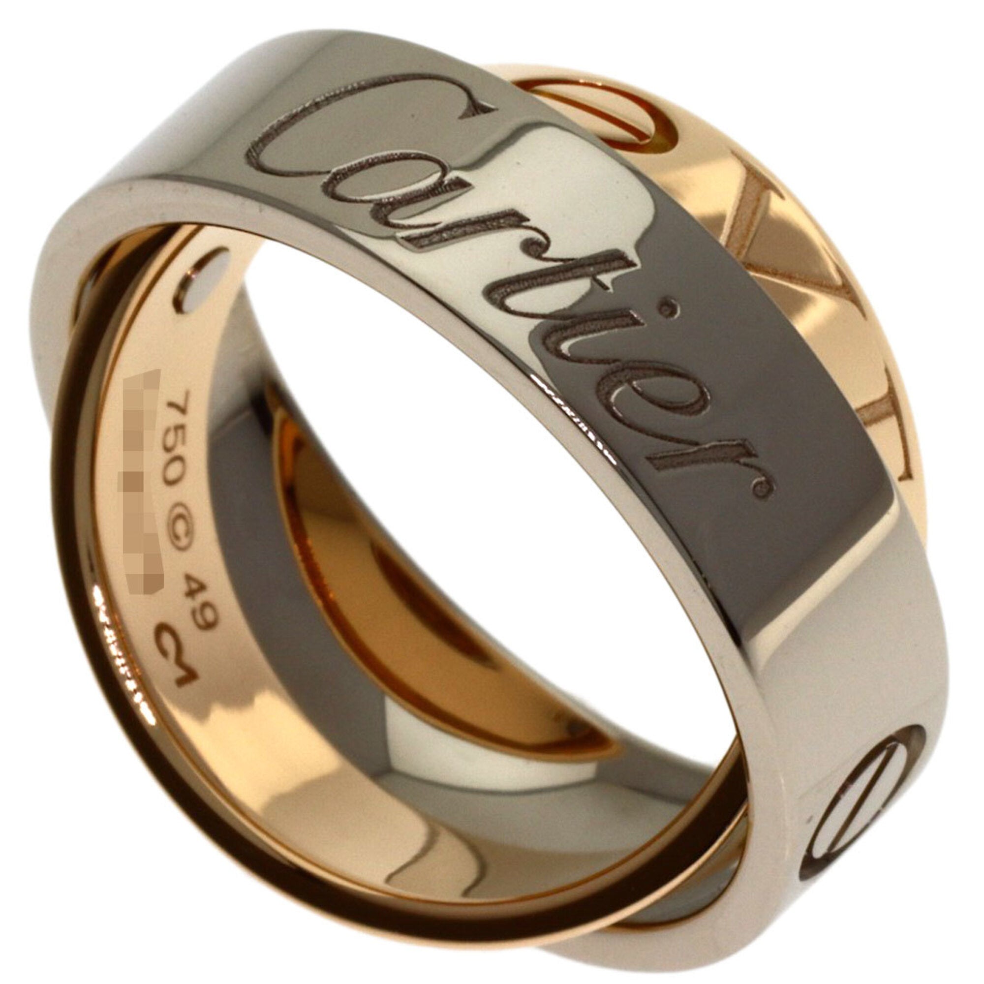 Cartier White Gold White Gold (18K) Band Ring (Pre-Owned)