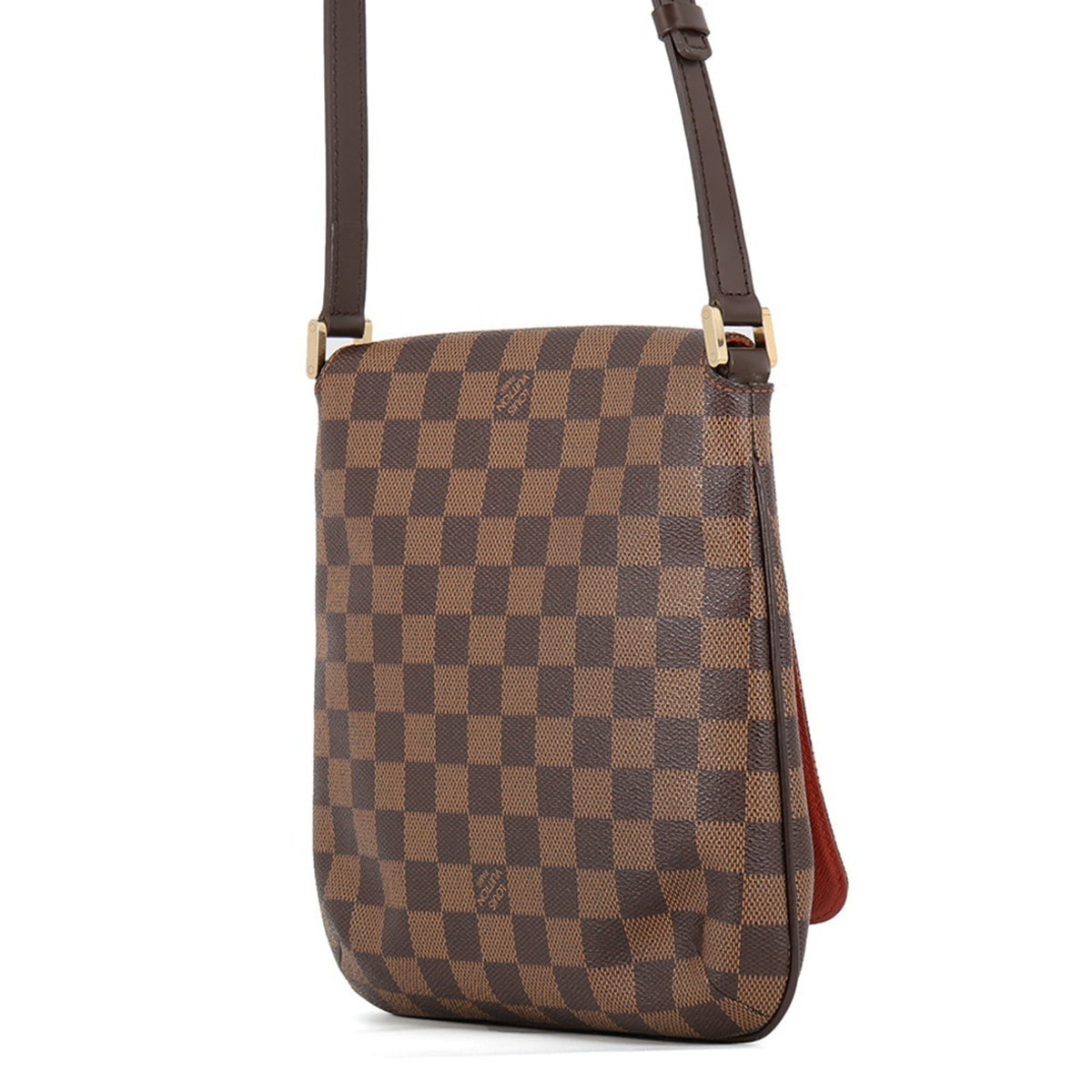 Louis Vuitton Damier Damier Canvas Ebene Orange Shoulder Bag (Pre-Owned)