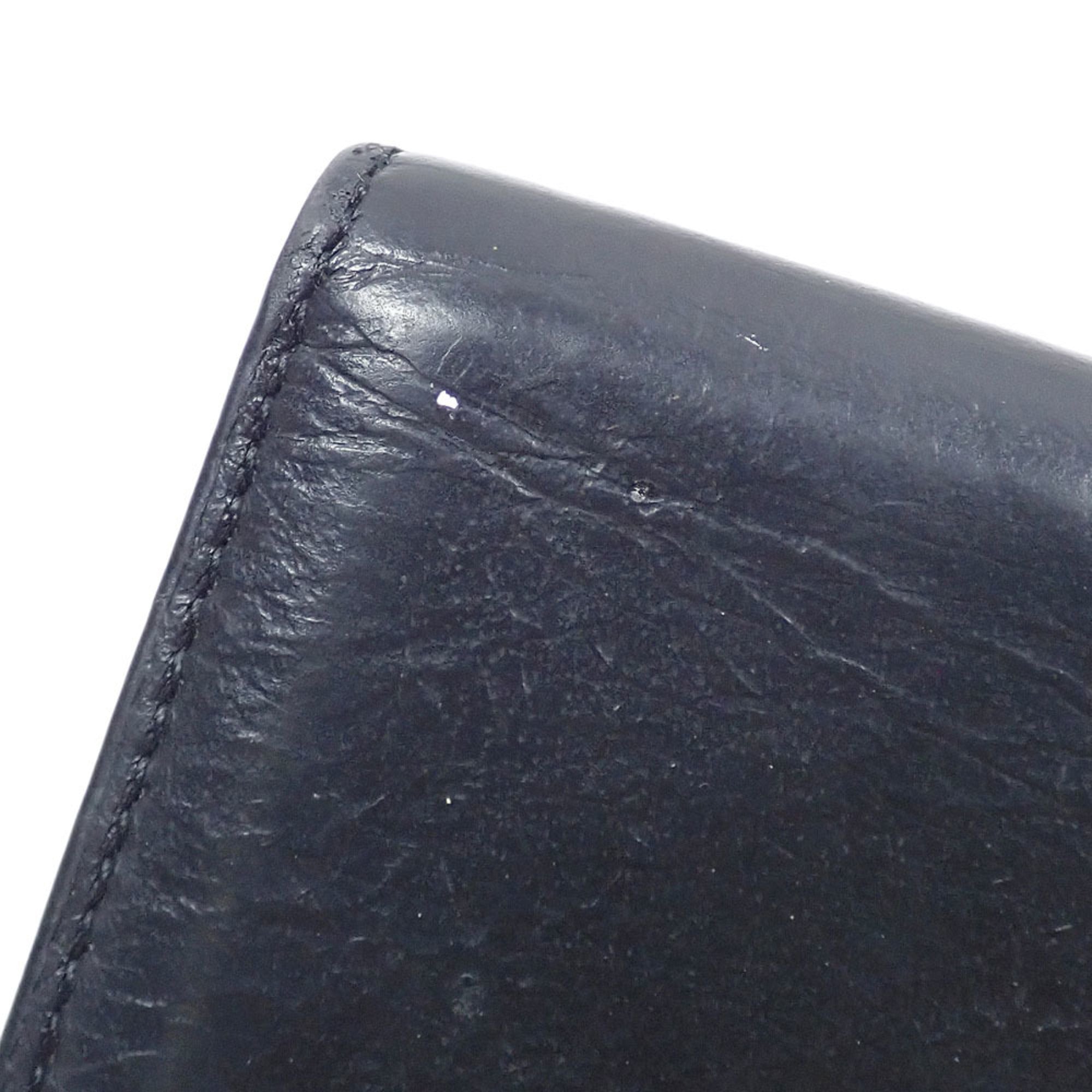 Balenciaga Black Leather Wallet (Tri-Fold) (Pre-Owned)