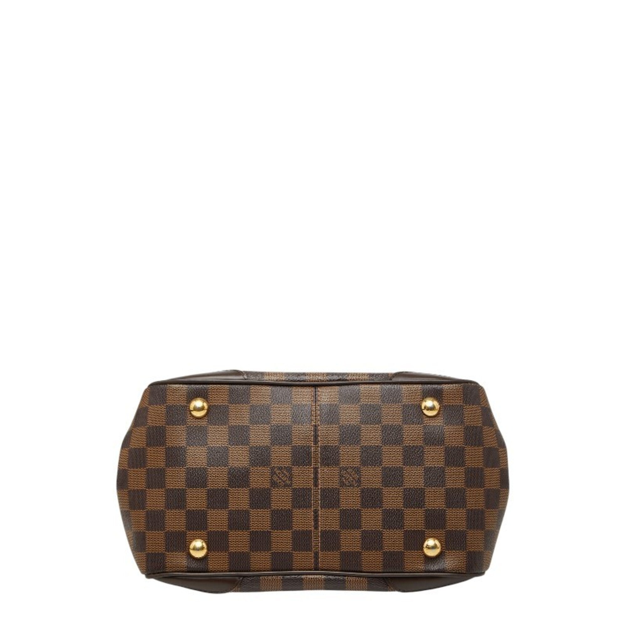 Louis Vuitton Brown Pvc Leather Handbag (Pre-Owned)