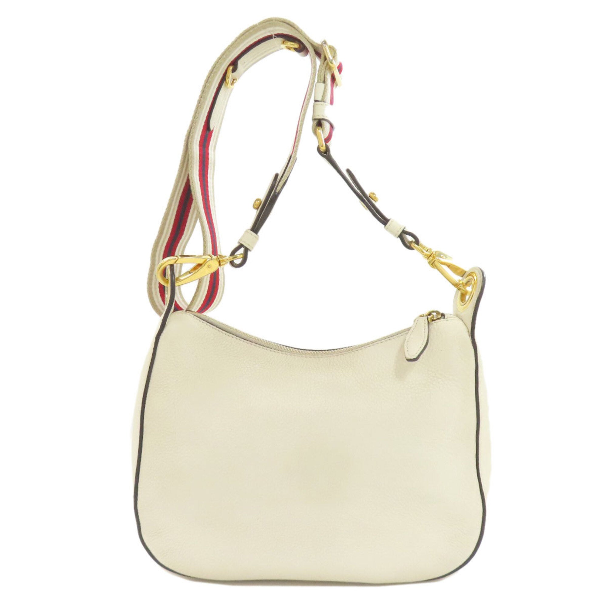 Prada White Leather Shoulder Bag (Pre-Owned)