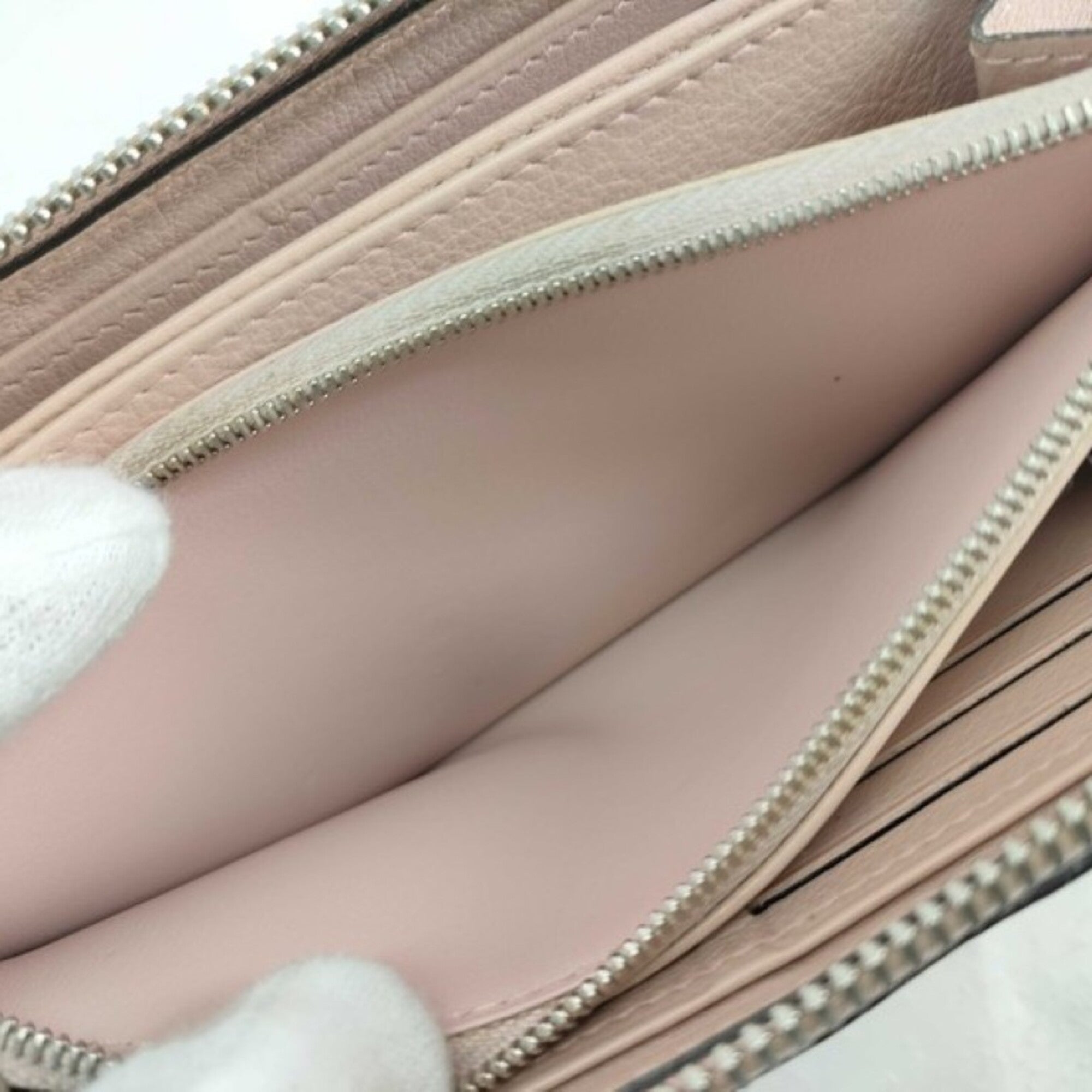 Louis Vuitton Pink Mahina Leather Long Wallet (Bi-Fold) (Pre-Owned)