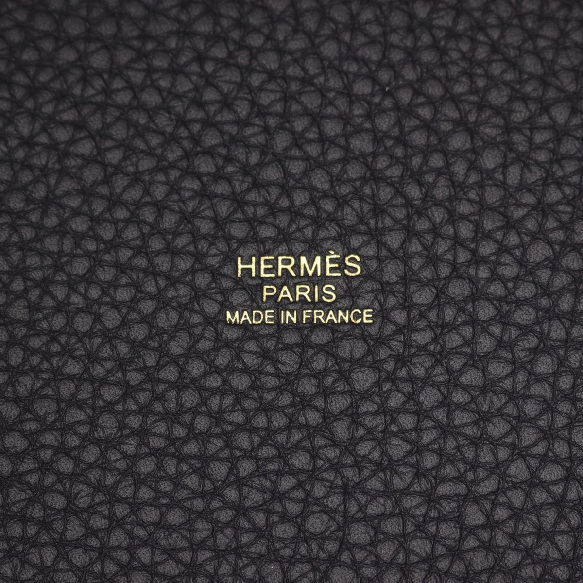Hermes Navy Taurillon Clemence Leather Leather Handbag (Pre-Owned)