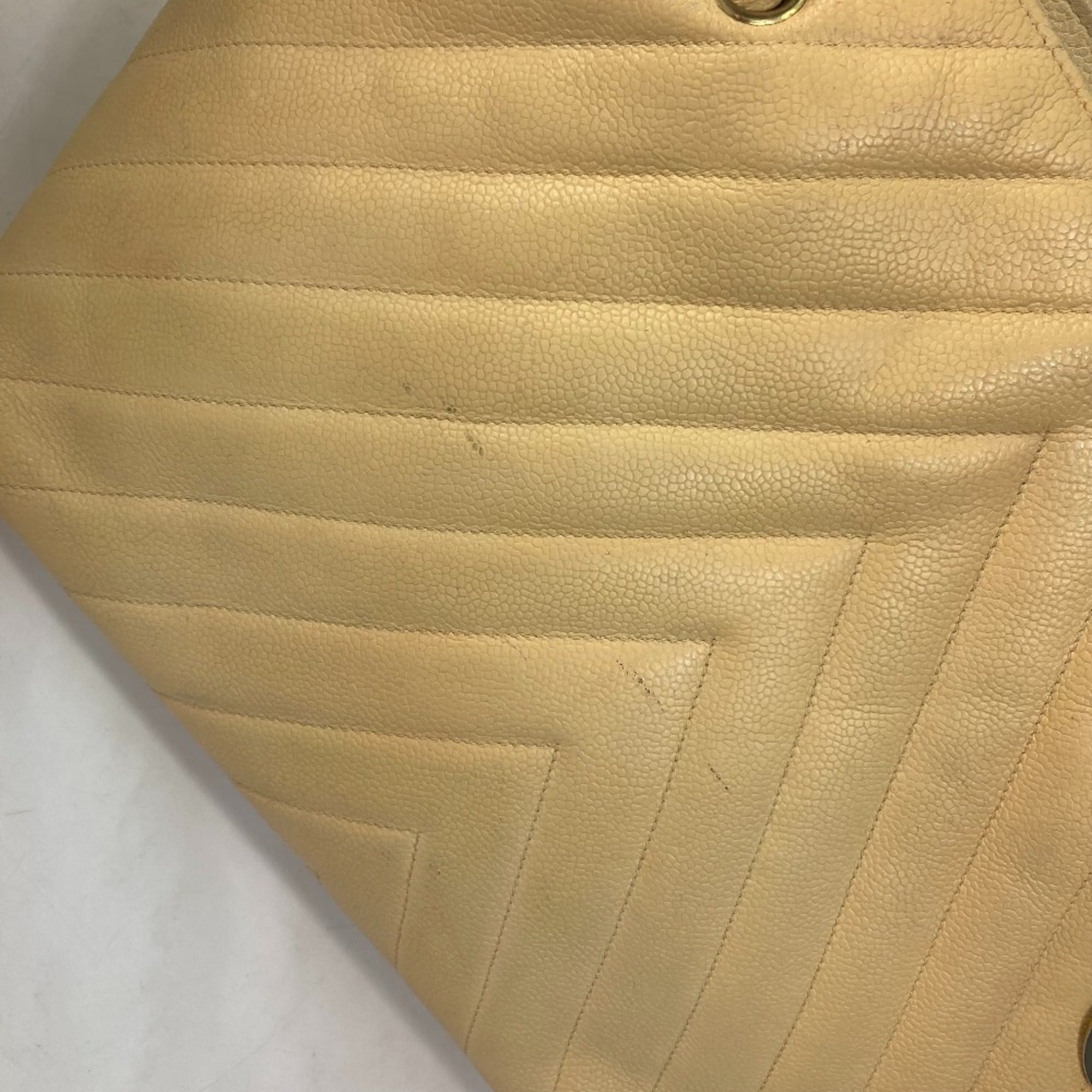 Chanel Yellow Leather Shoulder Bag (Pre-Owned)