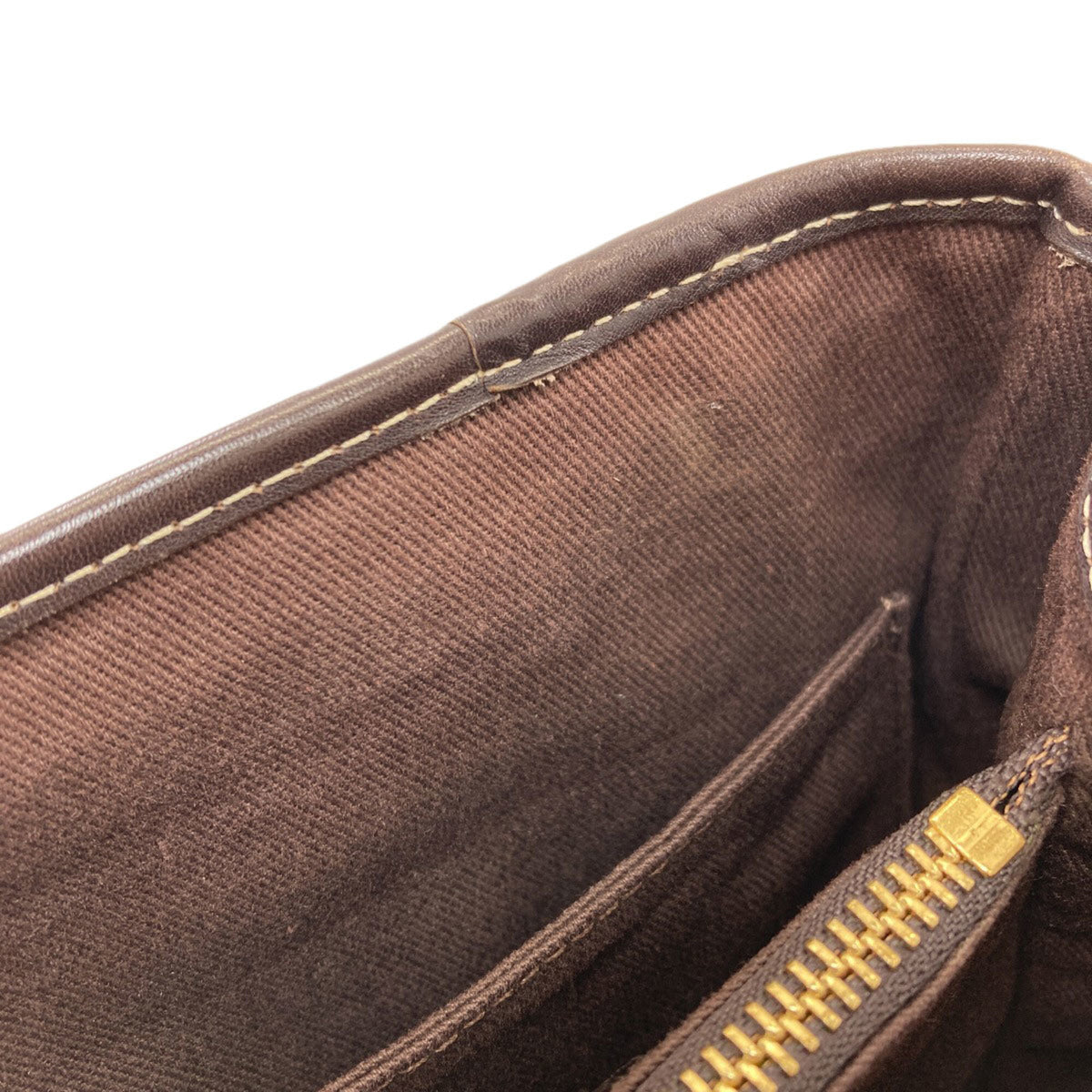 Celine Brown Canvas Handbag (Pre-Owned)
