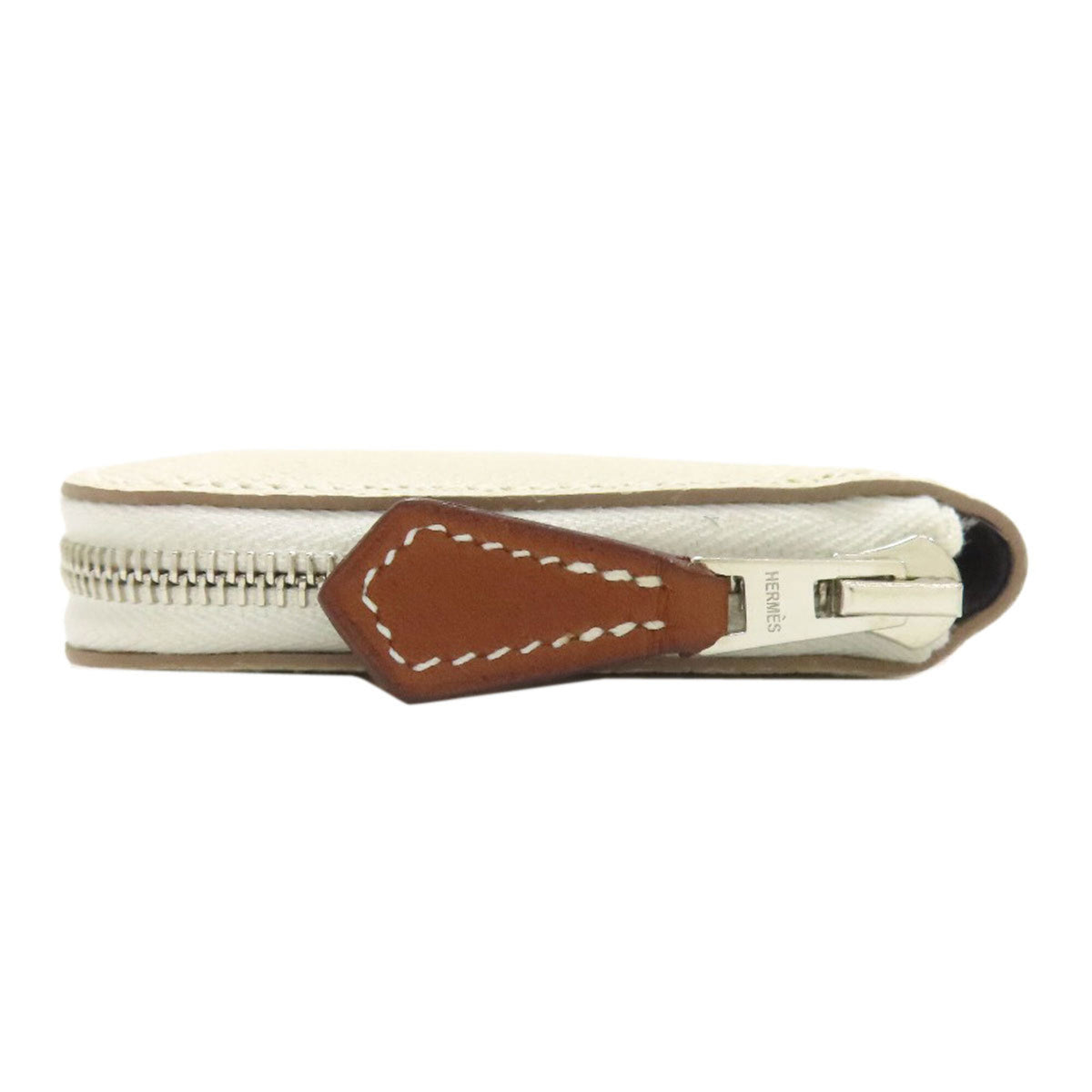 Hermes White Epsom Leather Coin Purse/Coin Case (Pre-Owned)