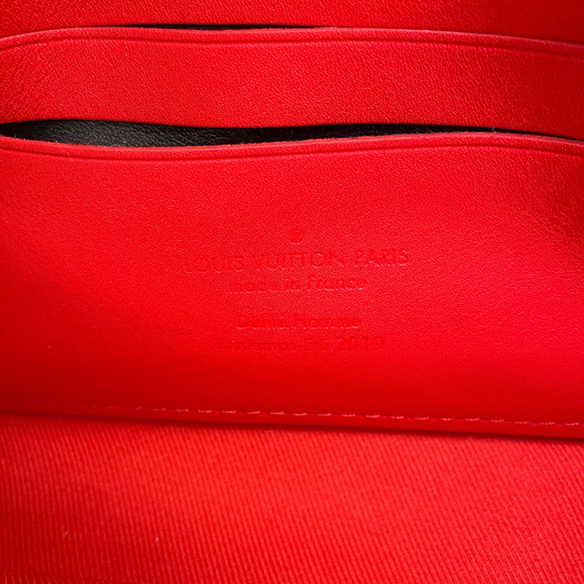 Louis Vuitton Monogram Red Color Monogram Handbag Pochette (Pre-Owned)