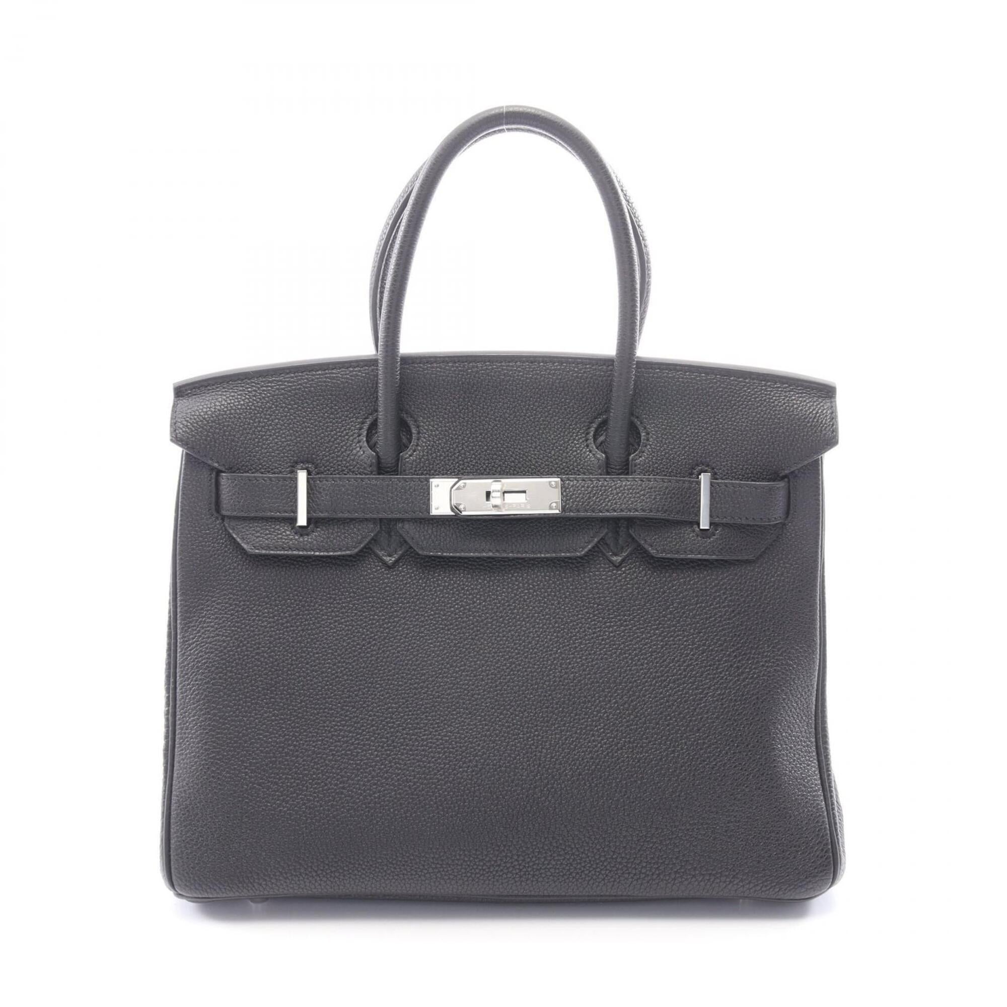 Hermes Black Togo Leather Handbag (Pre-Owned)