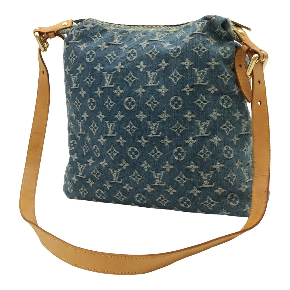 Louis Vuitton Blue Monogram Denim Shoulder Bag (Pre-Owned)