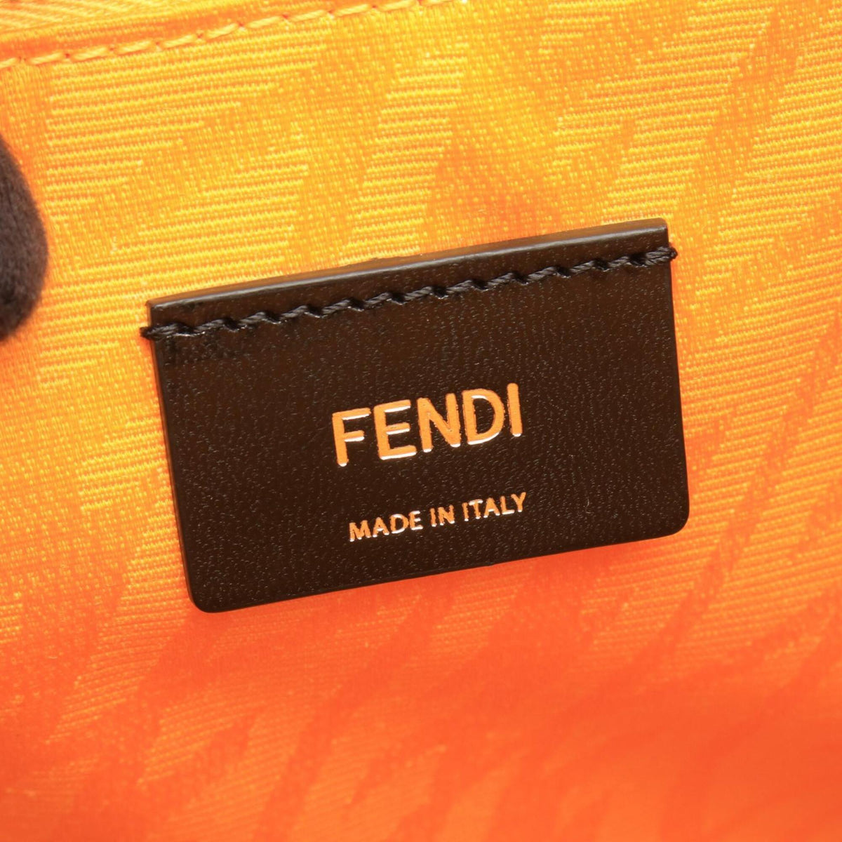 Fendi Black White Coated Canvas Handbag Tote Bag (Pre-Owned)