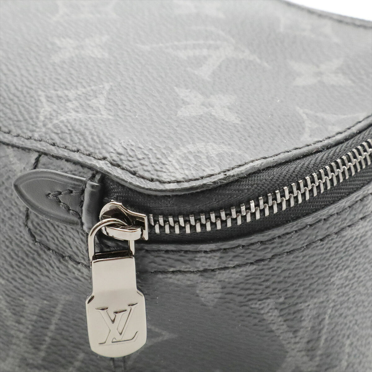 Louis Vuitton Black Gray Monogram Eclipse Canvas Leather Pouch (Pre-Owned)
