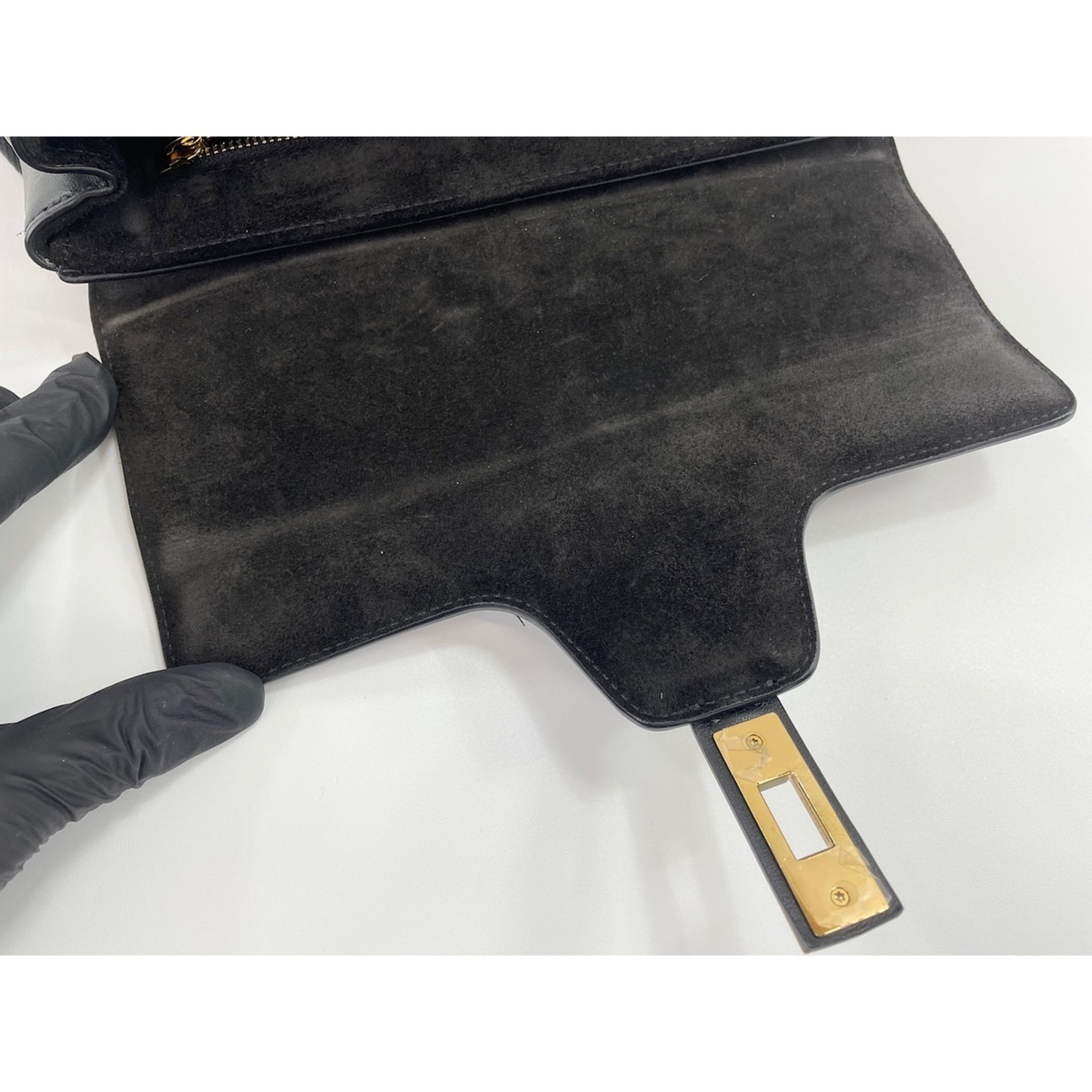 Celine Black Leather Shoulder Bag (Pre-Owned)