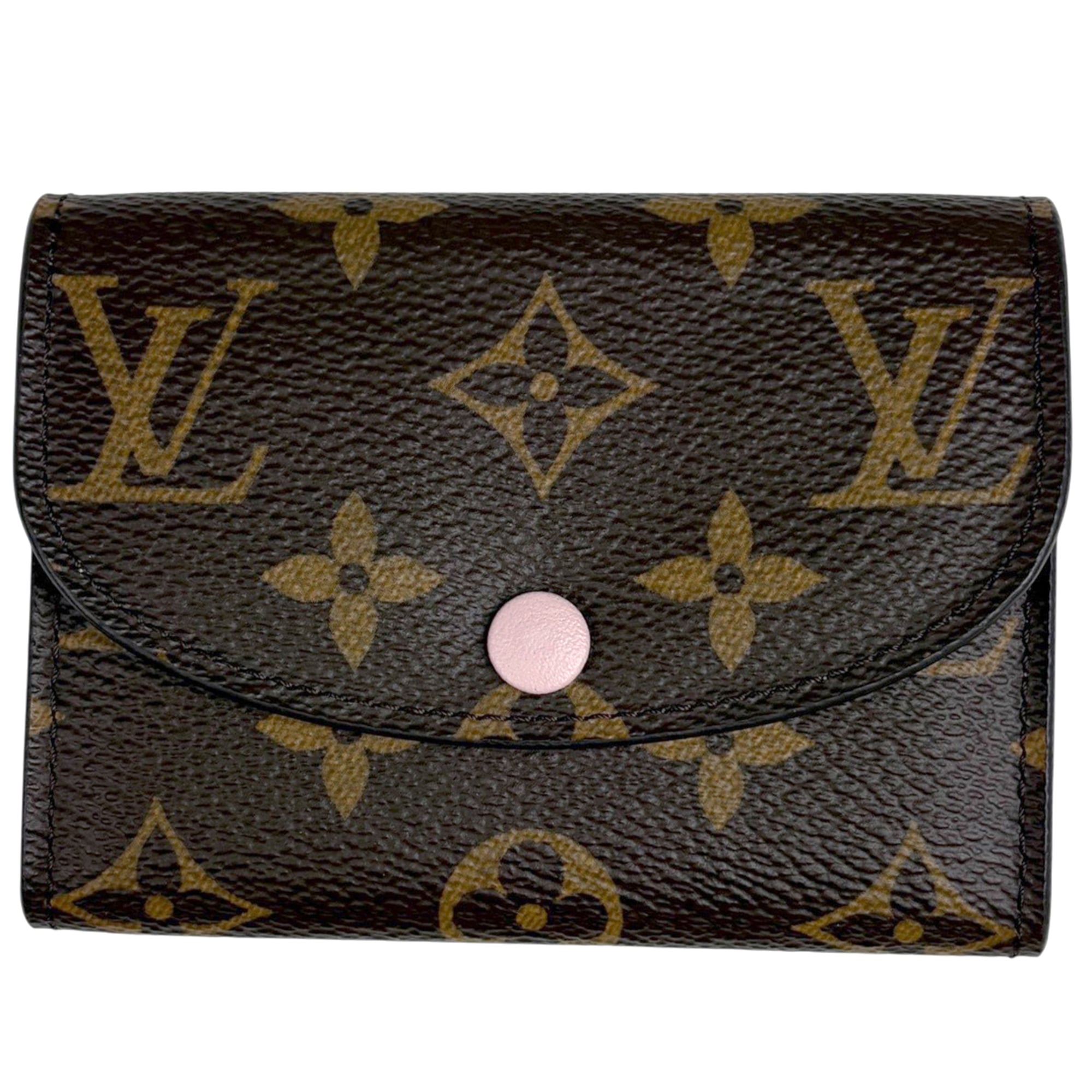 Louis Vuitton Brown Monogram Rose Ballerine Monogram Coin Purse/Coin Case (Pre-Owned)