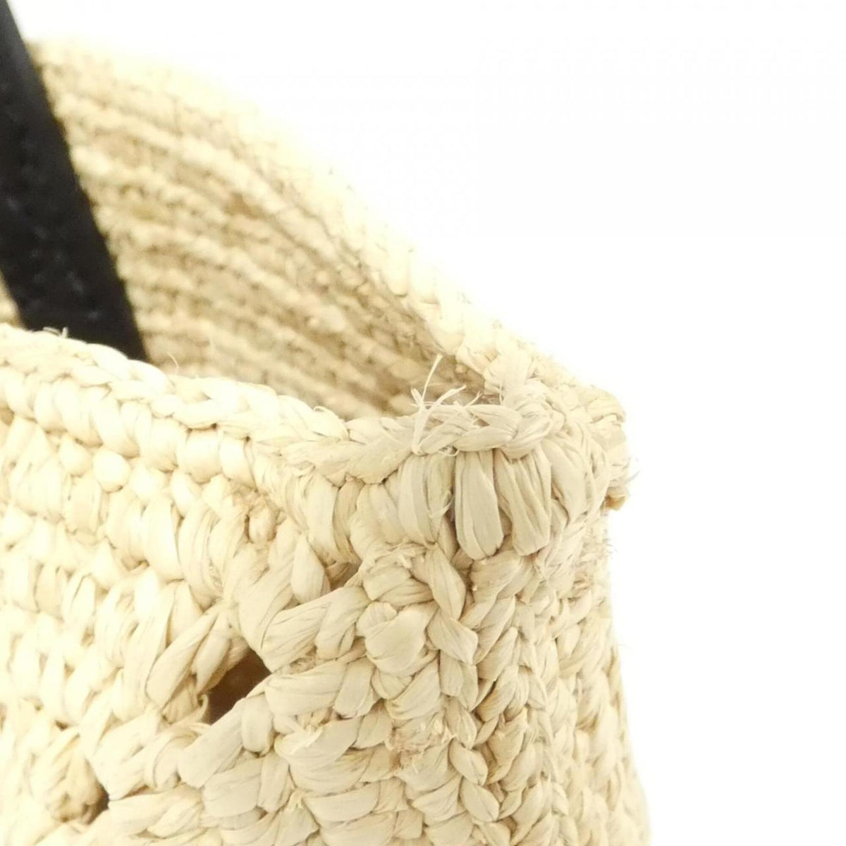 Loewe Beige Raffia Leather Handbag (Pre-Owned)