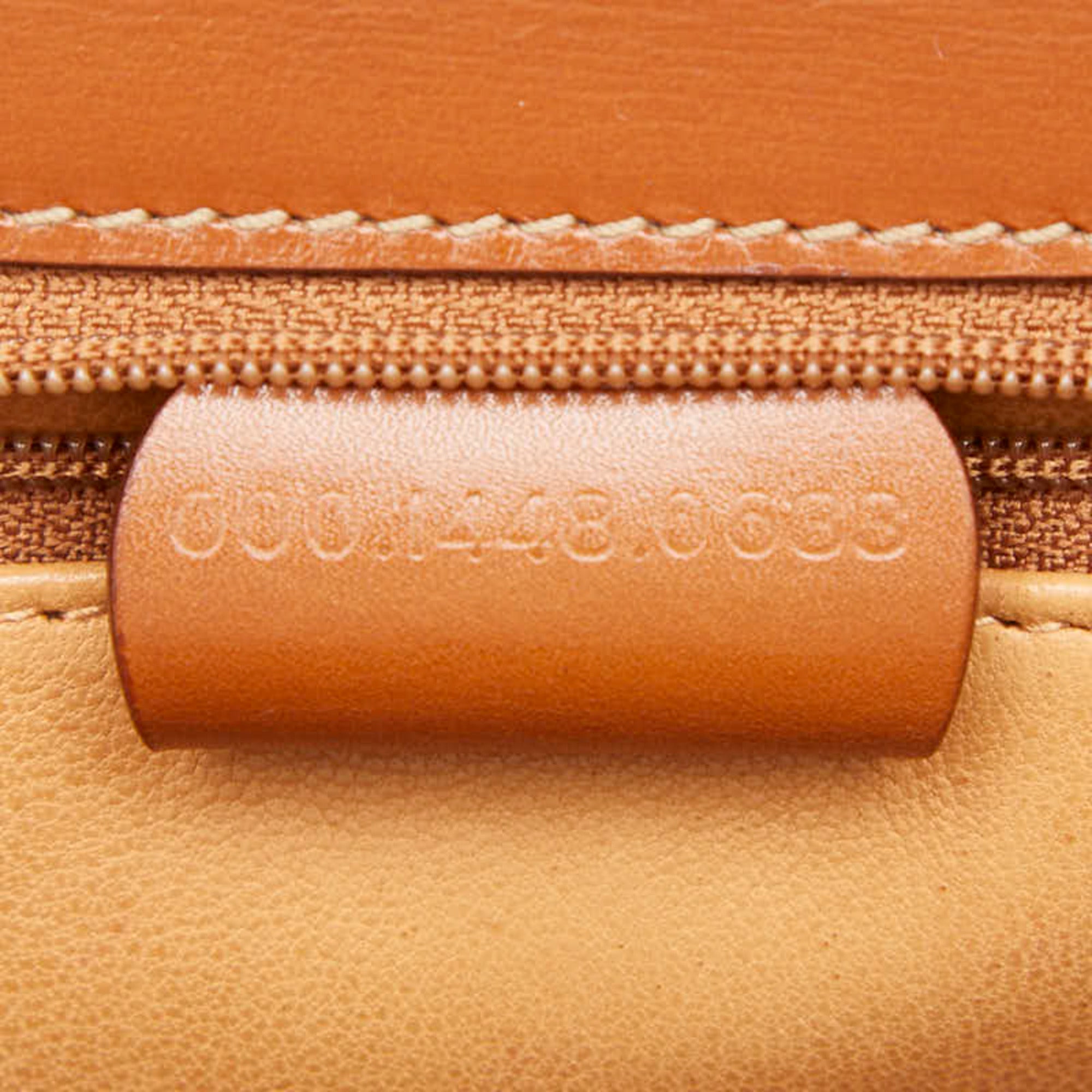 Gucci Brown Leather Handbag Shoulder Bag (Pre-Owned)