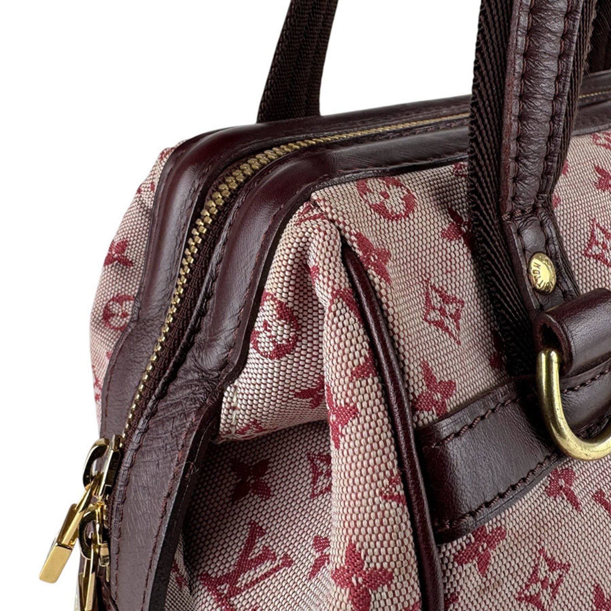 Louis Vuitton Burgundy Monogram Mini Handbag (Pre-Owned)