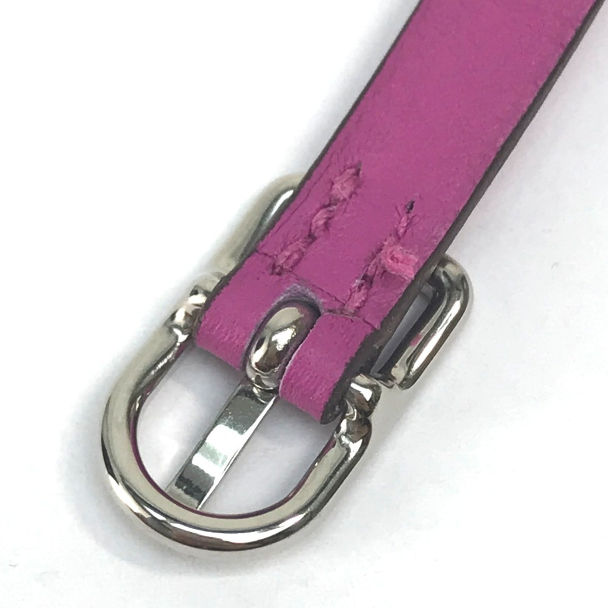 Hermes Purple Swift Leather Charm Bracelet (Pre-Owned)