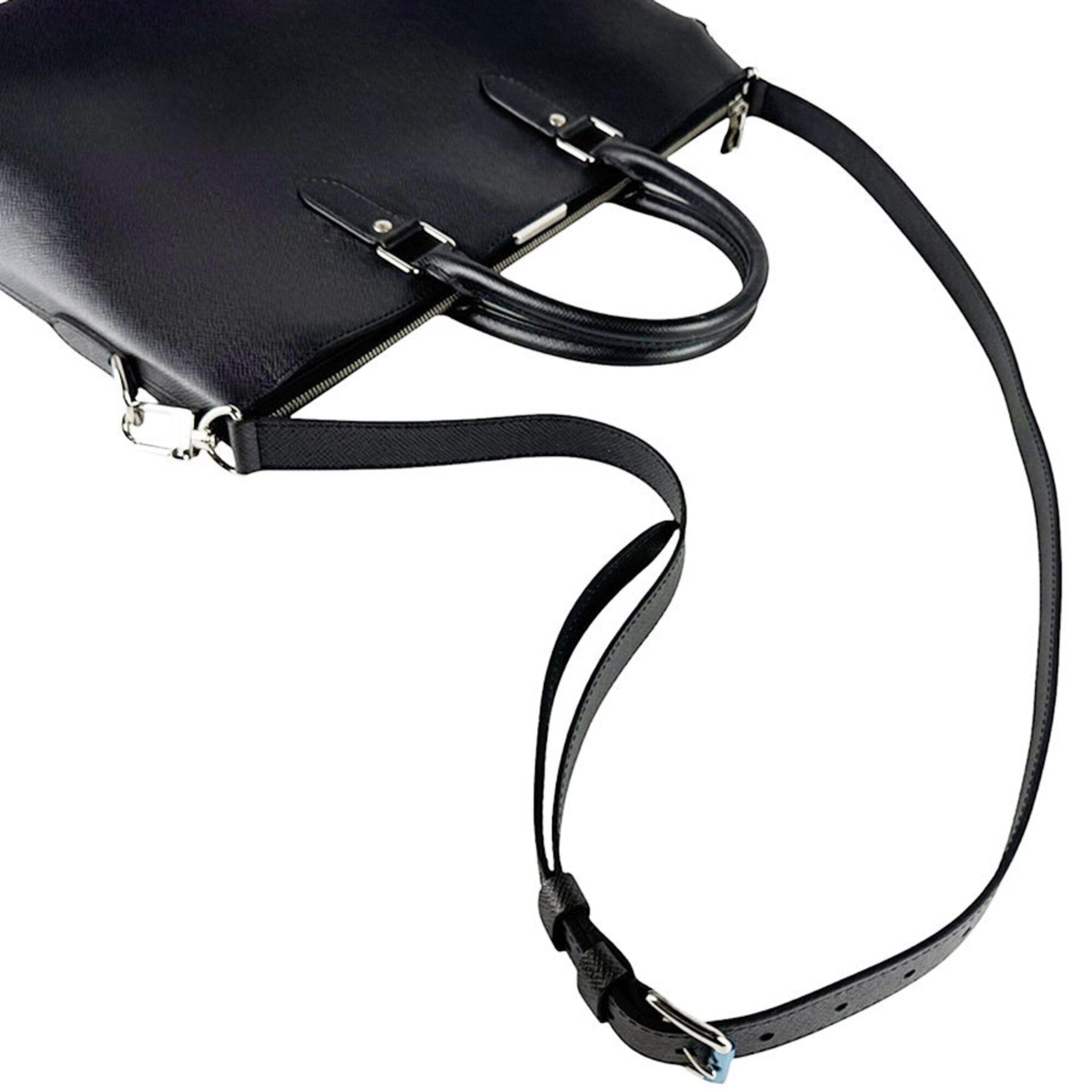 Louis Vuitton Black Taiga Leather Briefcase Handbag Shoulder Bag (Pre-Owned)