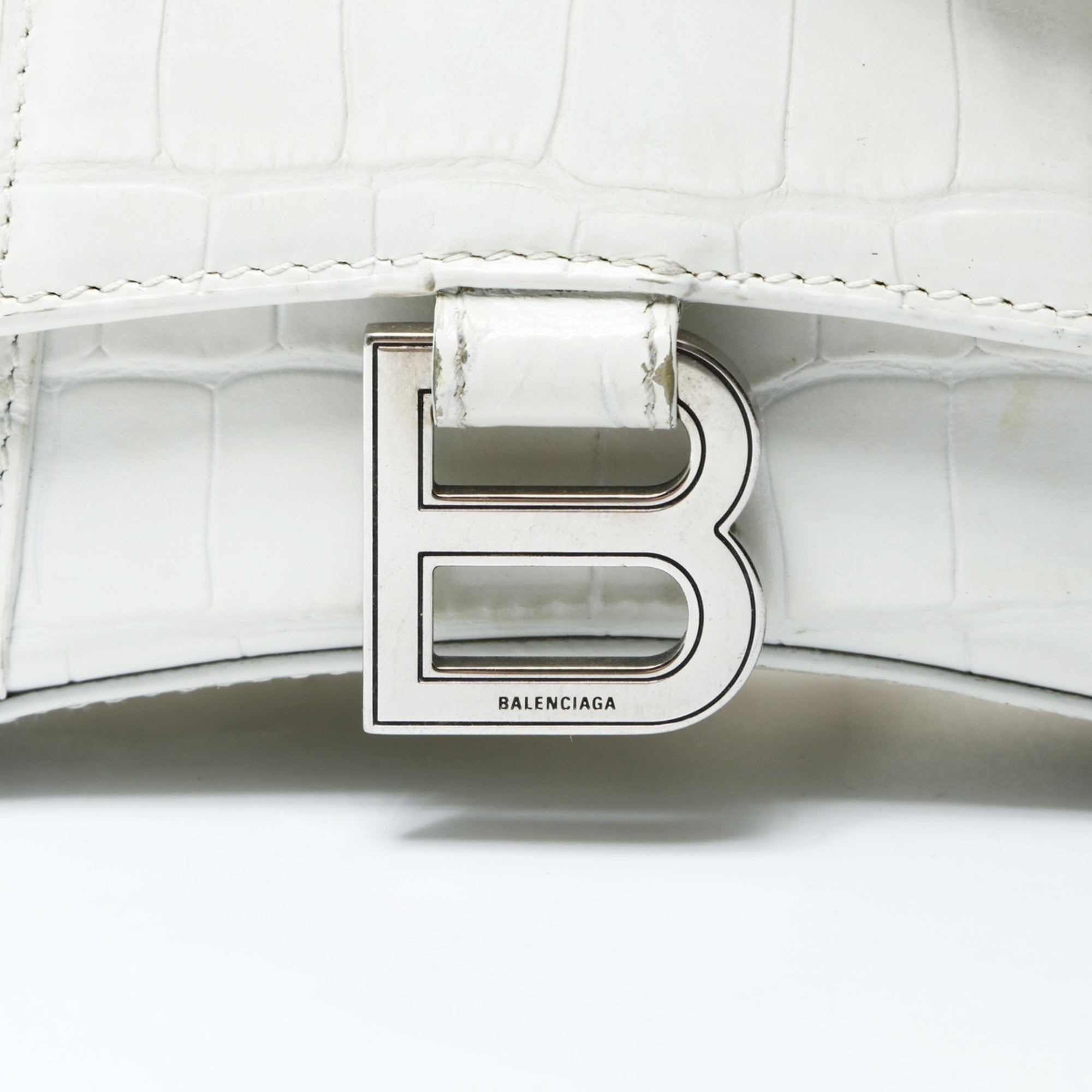 Balenciaga White Leather Shoulder Bag (Pre-Owned)