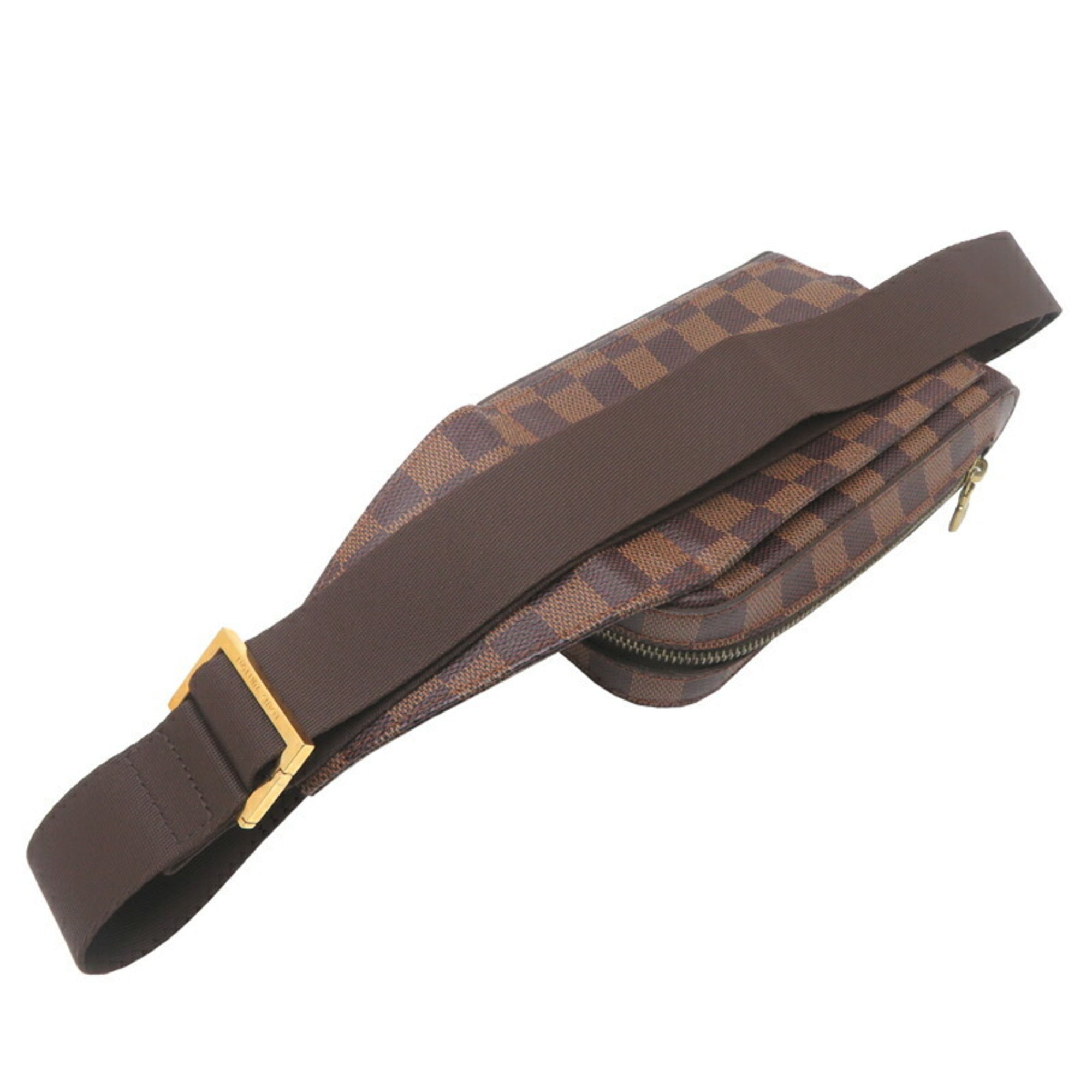 Louis Vuitton Damier Brown Damier Canvas Galle Leather Sling Bag (Pre-Owned)