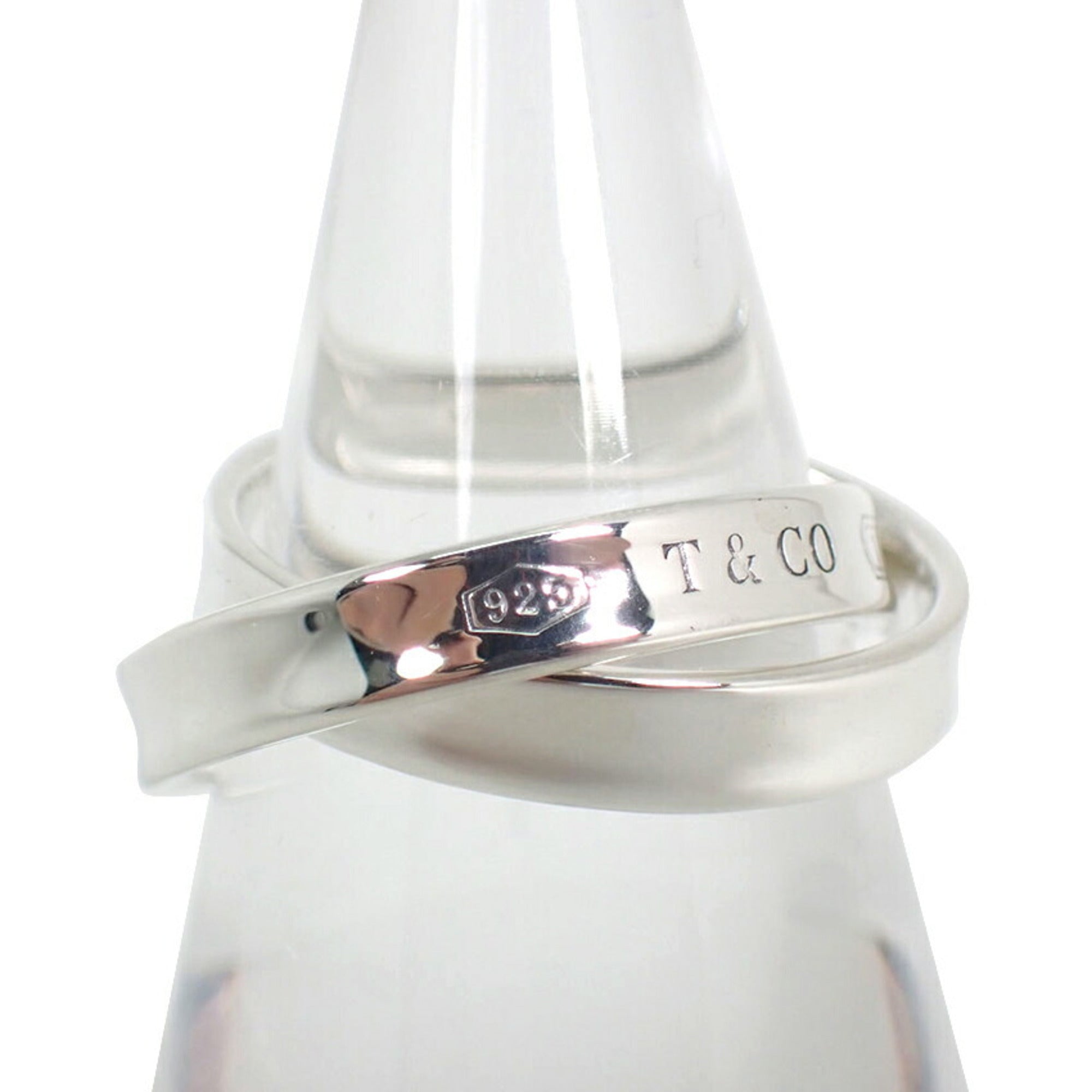 Tiffany Silver Sterling Silver 925 Band Ring (Pre-Owned)