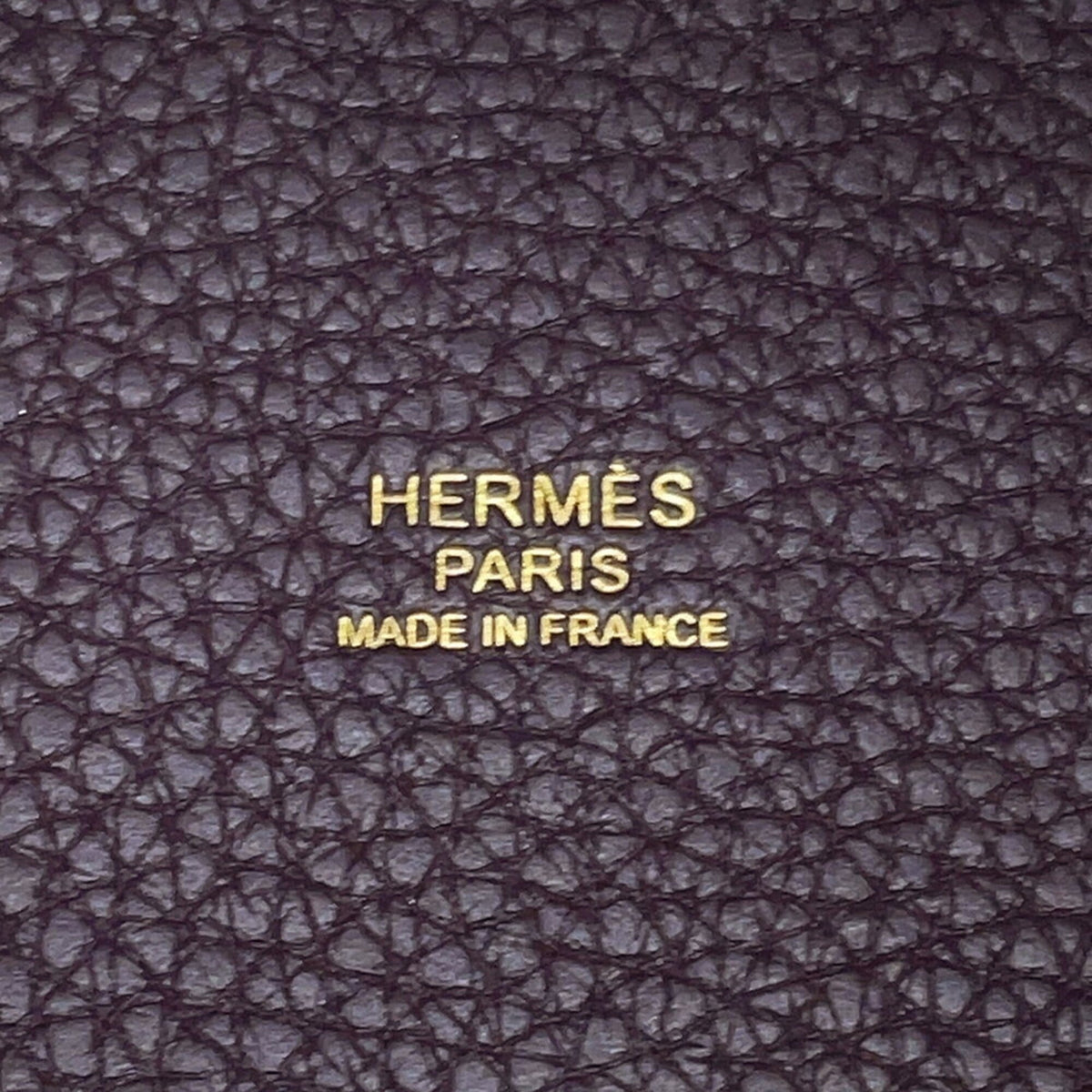 Hermes Cassis Taurillon Clemence Leather Handbag Tote Bag (Pre-Owned)