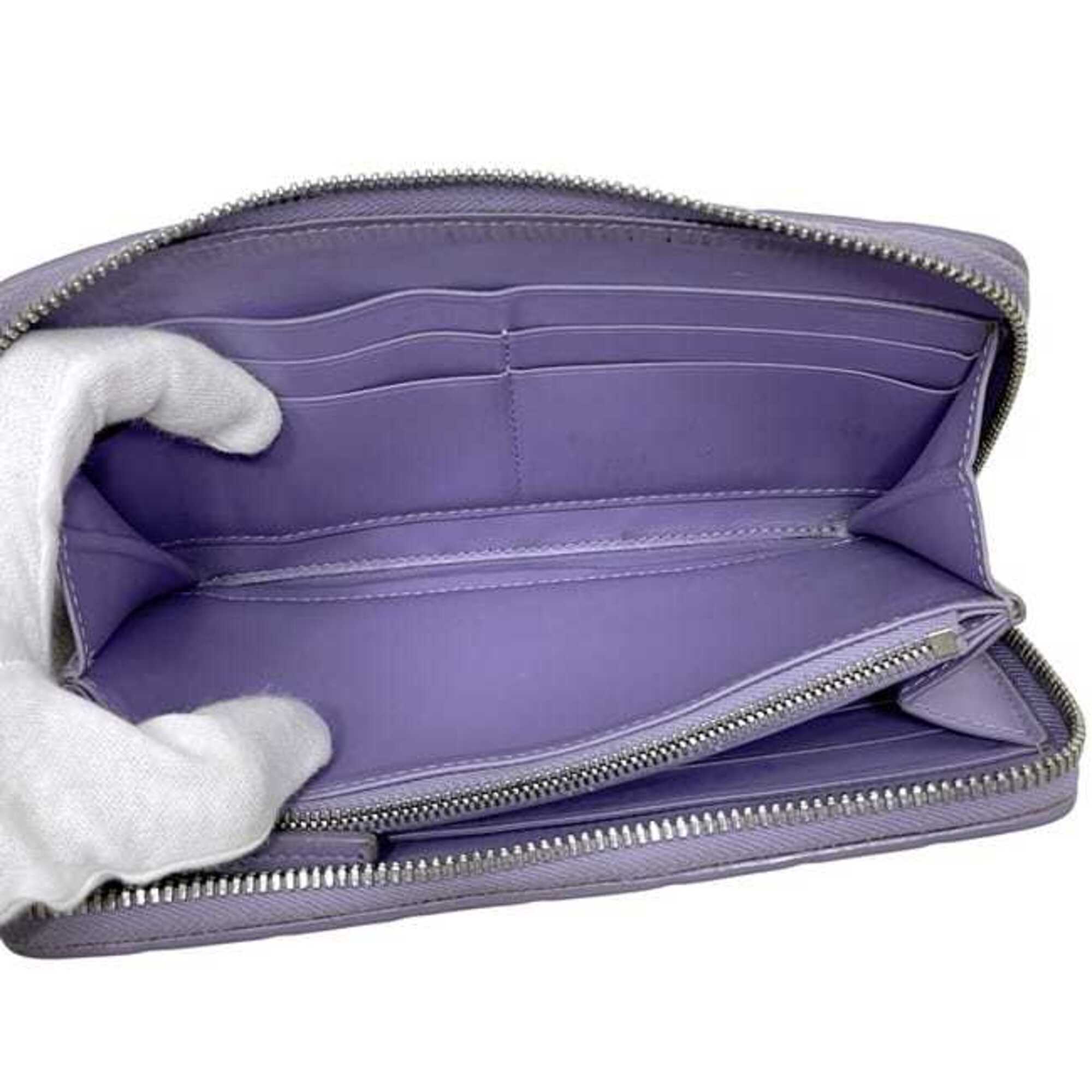 Bottega Veneta Purple Intrecciato Long Wallet (Bi-Fold) (Pre-Owned)
