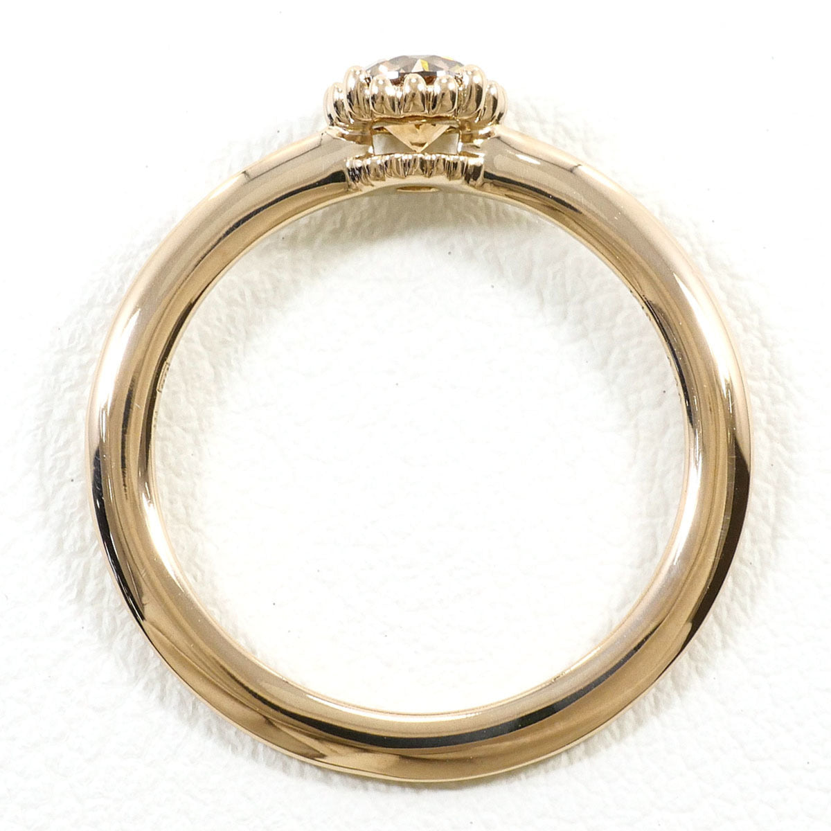 Unbranded Brown Yellow Gold Yellow Gold (18K) Band Ring (Pre-Owned)