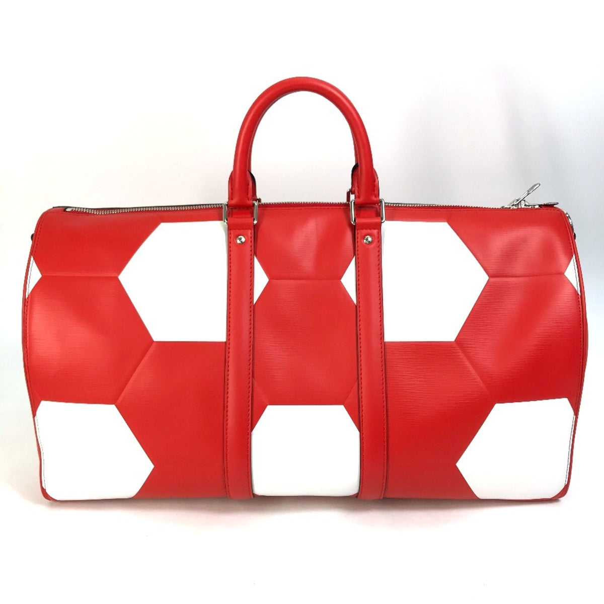 Louis Vuitton Red Color Epi Leather Boston Bag (Pre-Owned)
