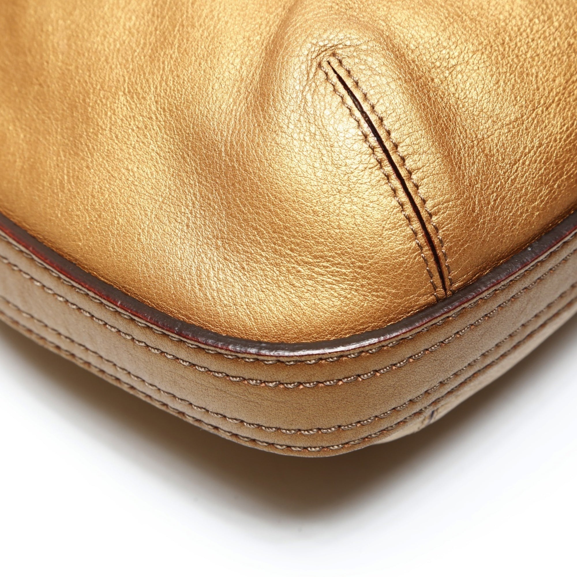 Loewe Gold Leather Tote Bag (Pre-Owned)