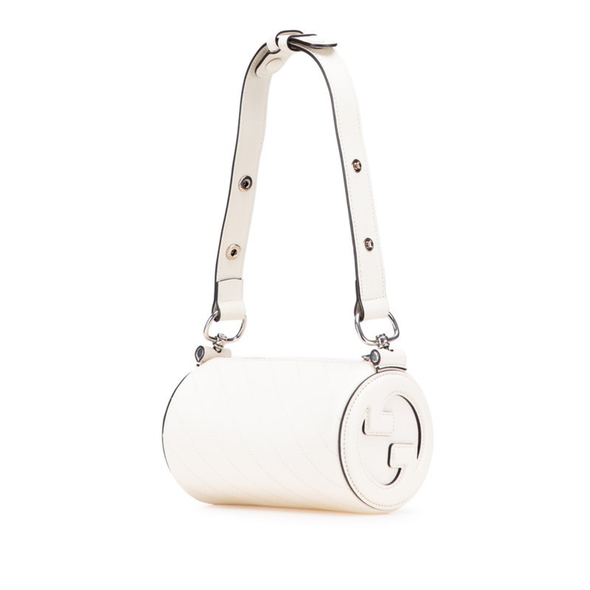 Gucci White Leather Handbag Shoulder Bag (Pre-Owned)