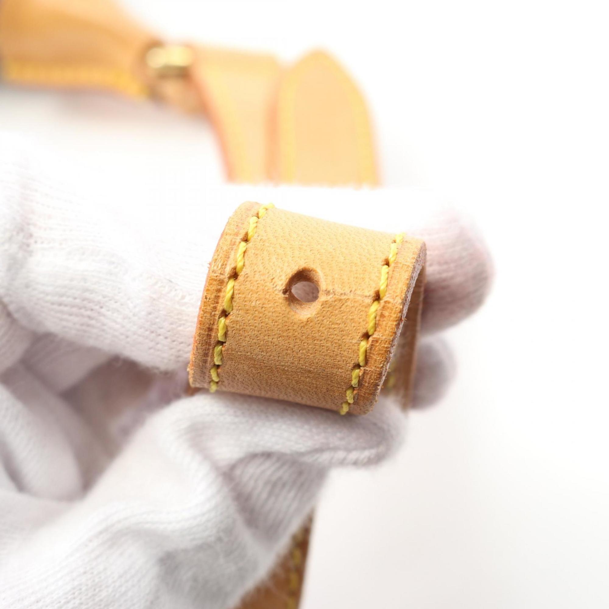 Louis Vuitton Brown Coated Canvas Leather Shoulder Bag (Pre-Owned)