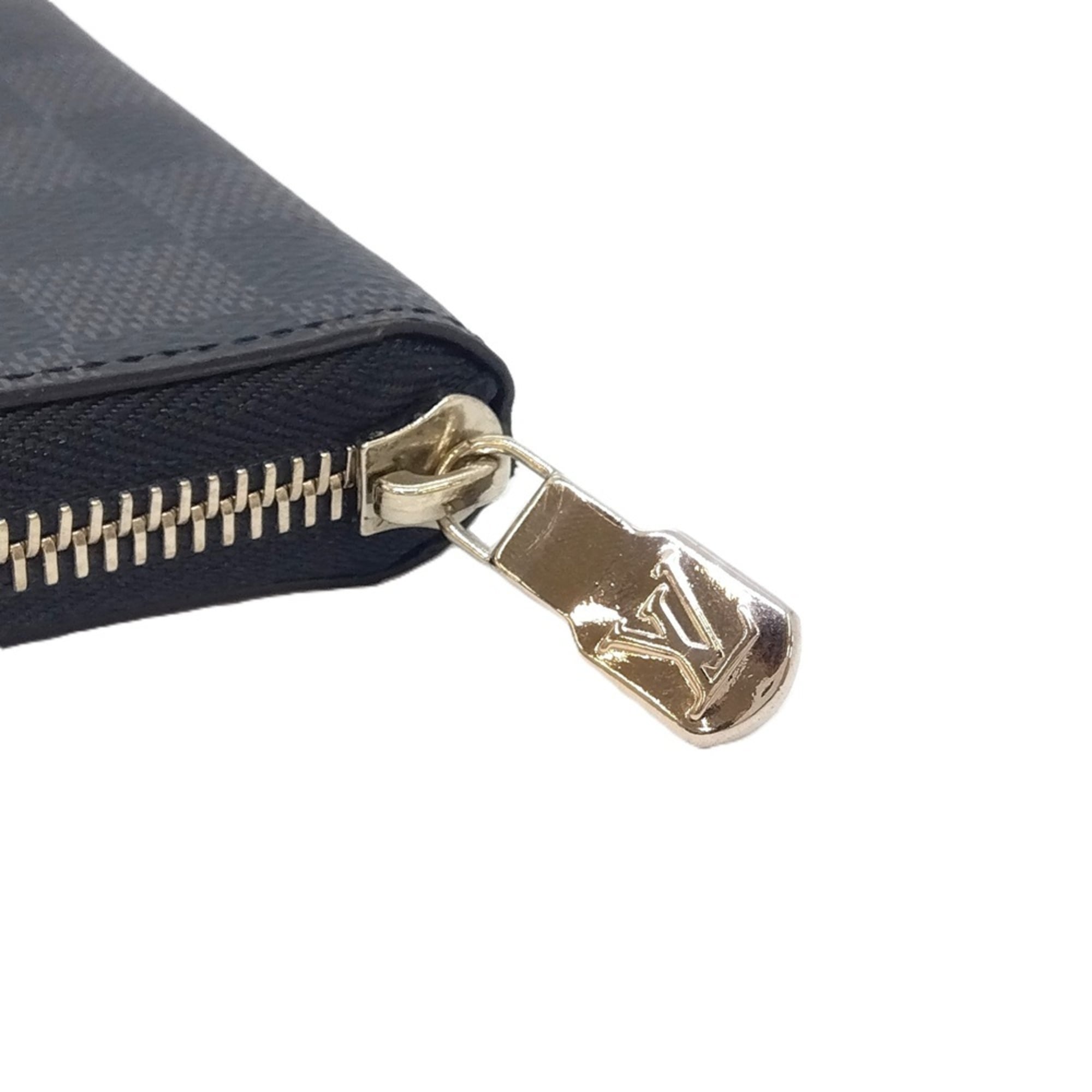 Louis Vuitton Black Damier Graphite Damier Graphite Long Wallet (Bi-Fold) (Pre-Owned)