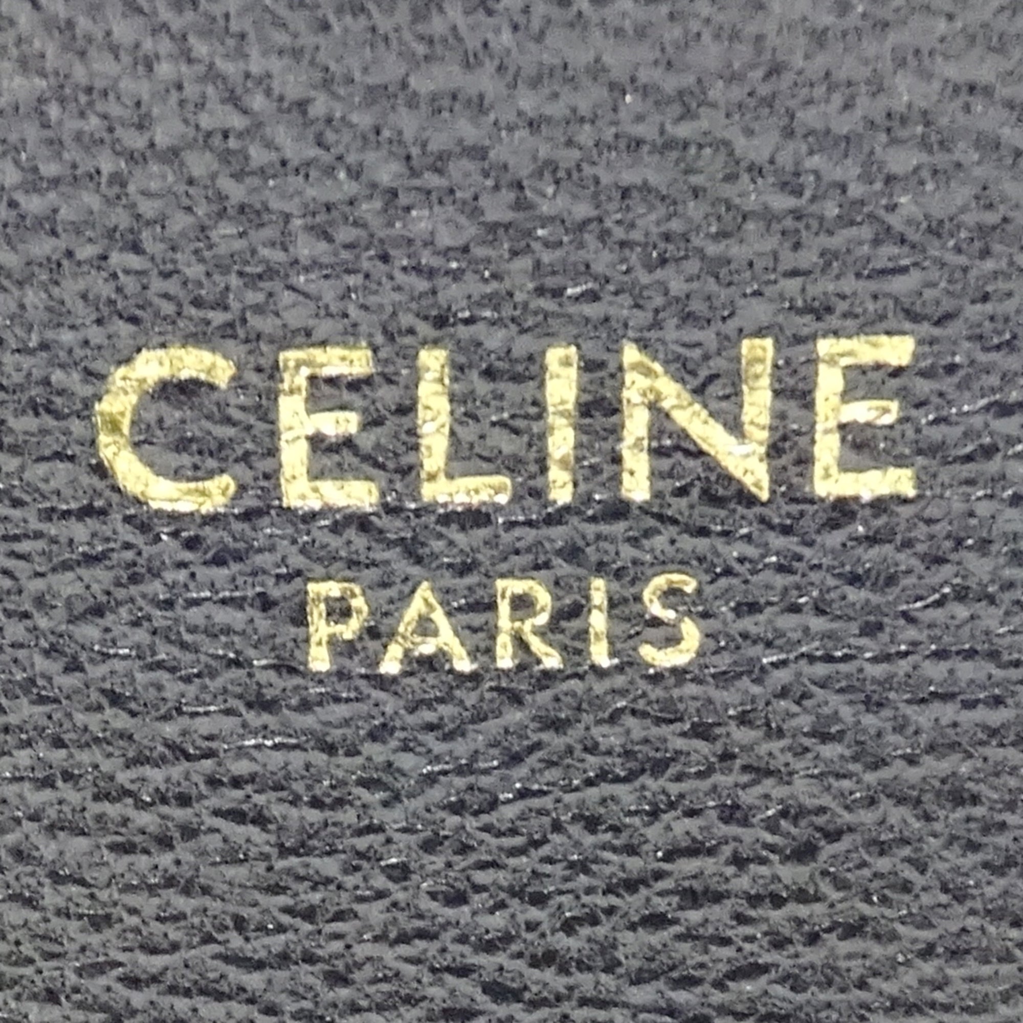 Celine Black Leather Handbag Shoulder Bag (Pre-Owned)