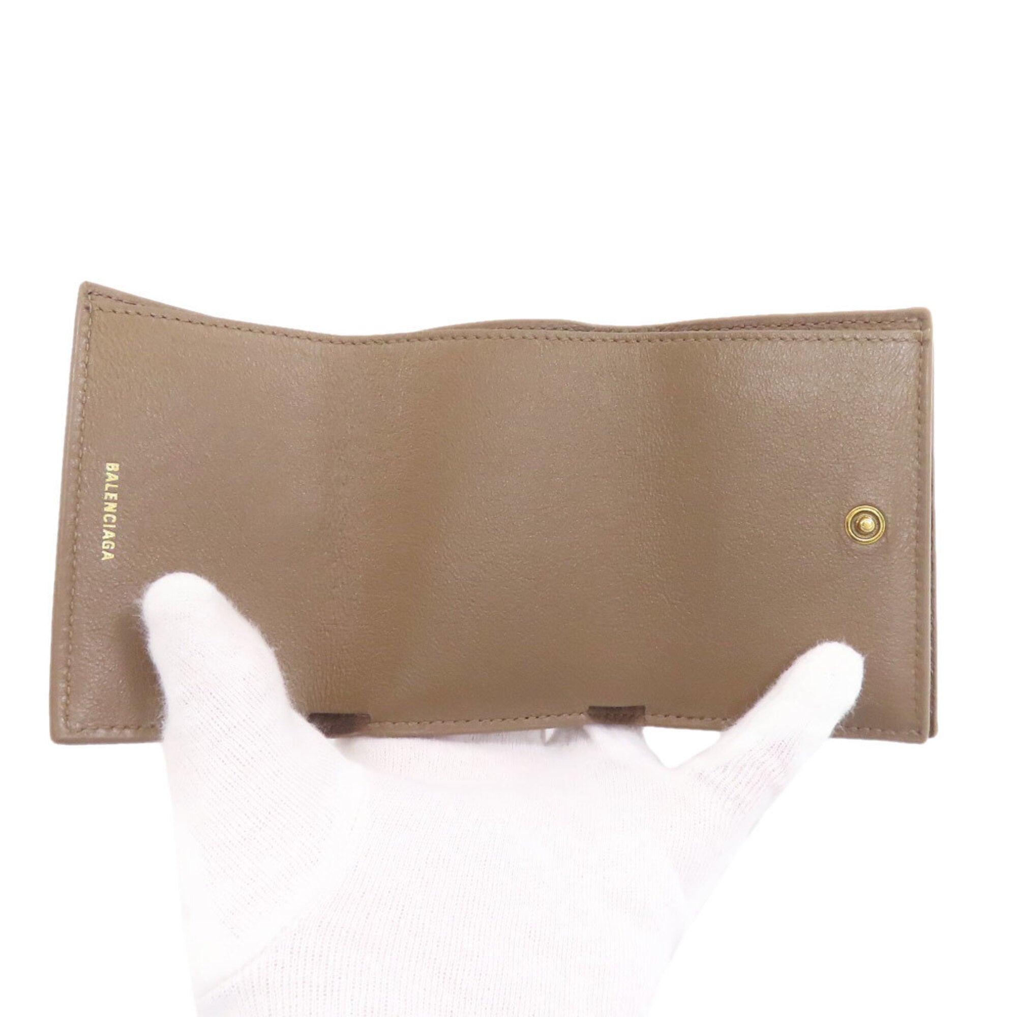 Balenciaga Brown Leather Wallet (Bi-Fold) (Pre-Owned)