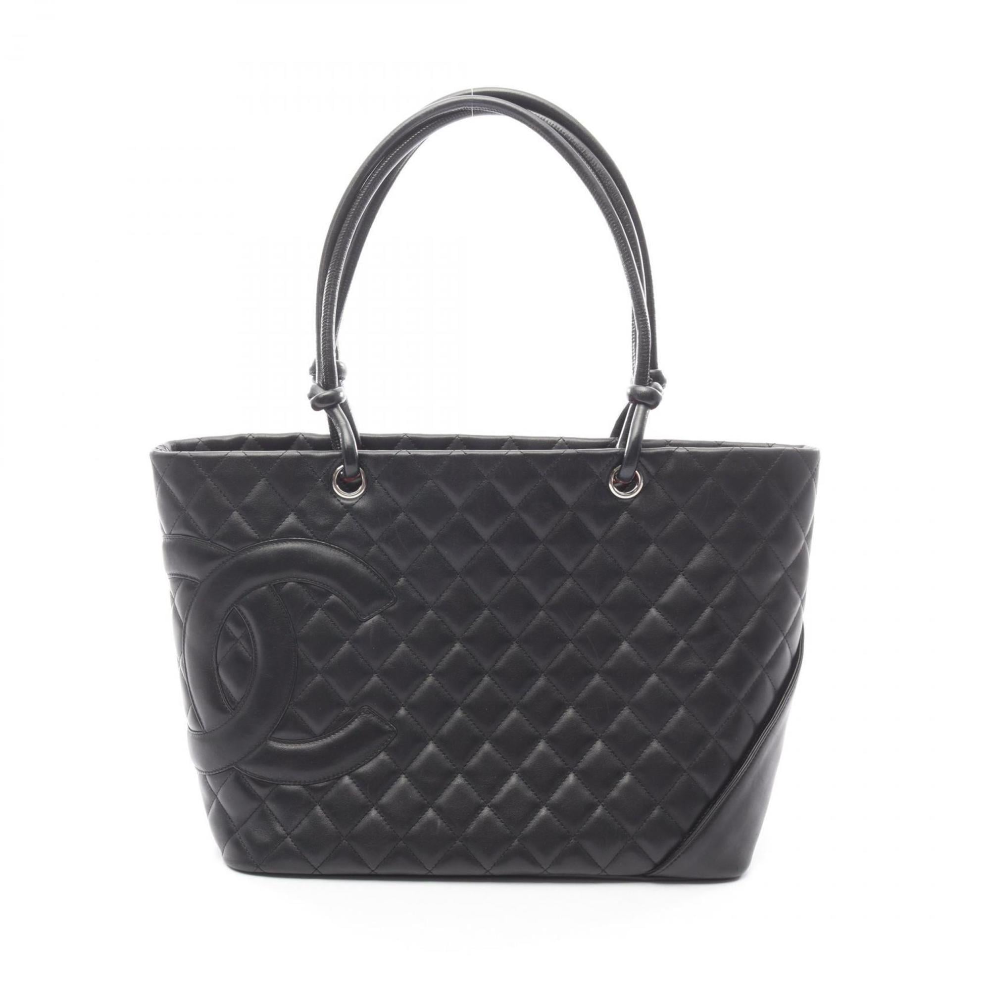 Chanel Black Leather Tote Bag (Pre-Owned)