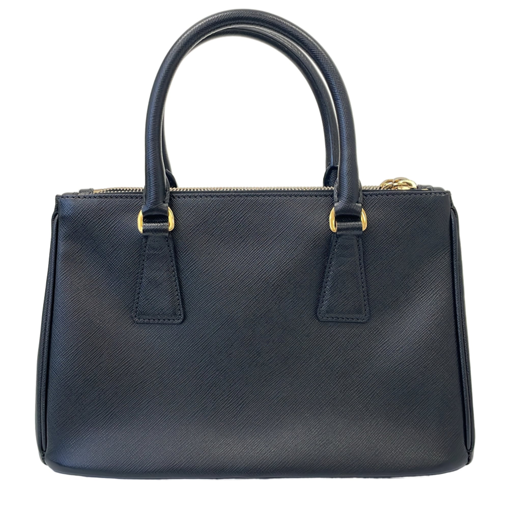Prada Black Leather Handbag Shoulder Bag (Pre-Owned)